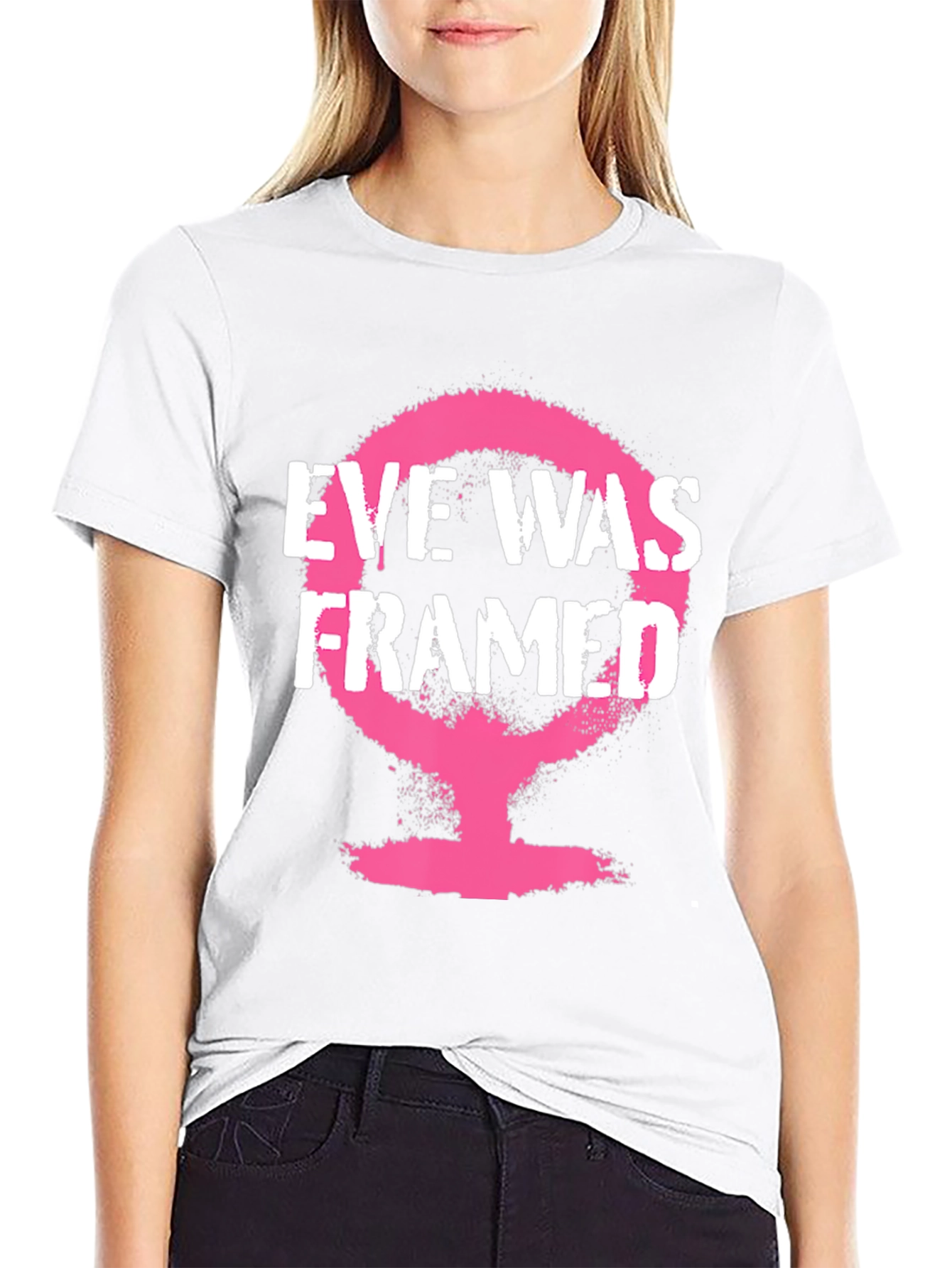Eve Was Framed Graphic Tee - Feminist Statement Shirt