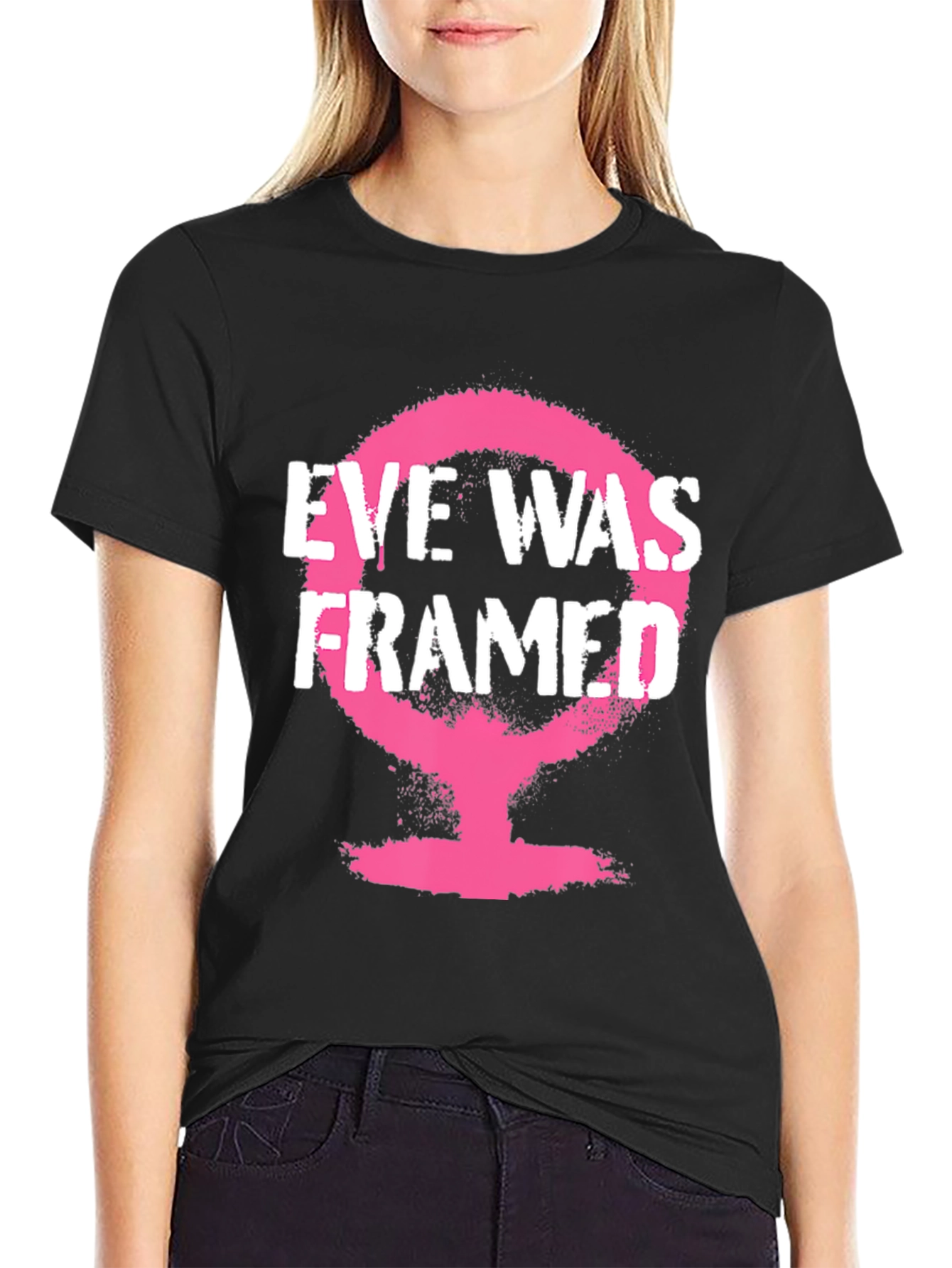 Eve Was Framed Graphic Tee - Feminist Statement Shirt