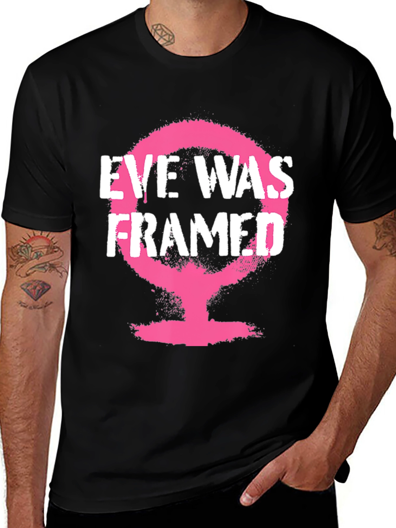 Eve Was Framed Graphic Tee - Feminist Statement Shirt