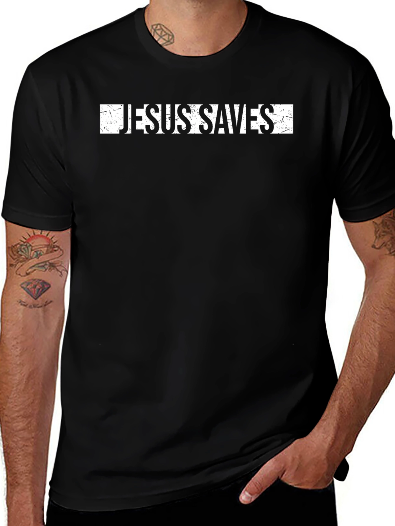Jesus Saves Graphic T-Shirt