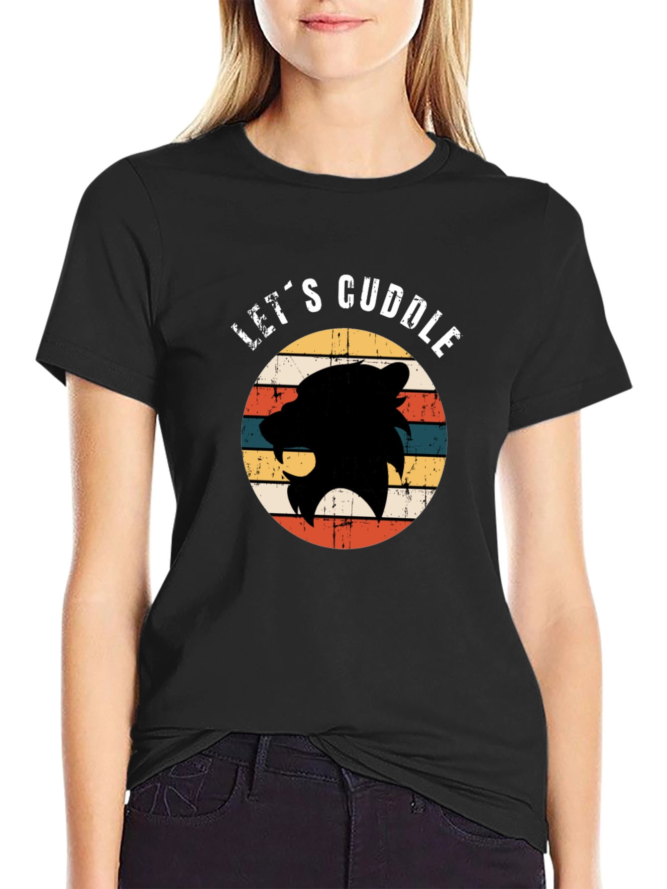 Lets Cuddle Bear T-Shirt - Retro Style