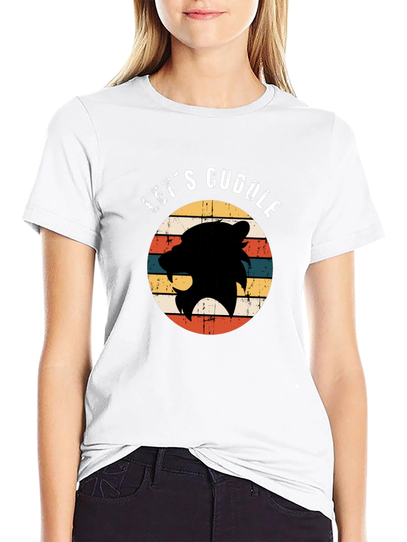 Lets Cuddle Bear T-Shirt - Retro Style