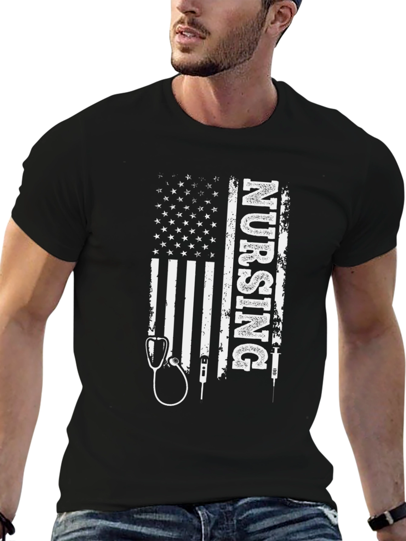 Nursing Flag T-Shirt: American Nurse Pride