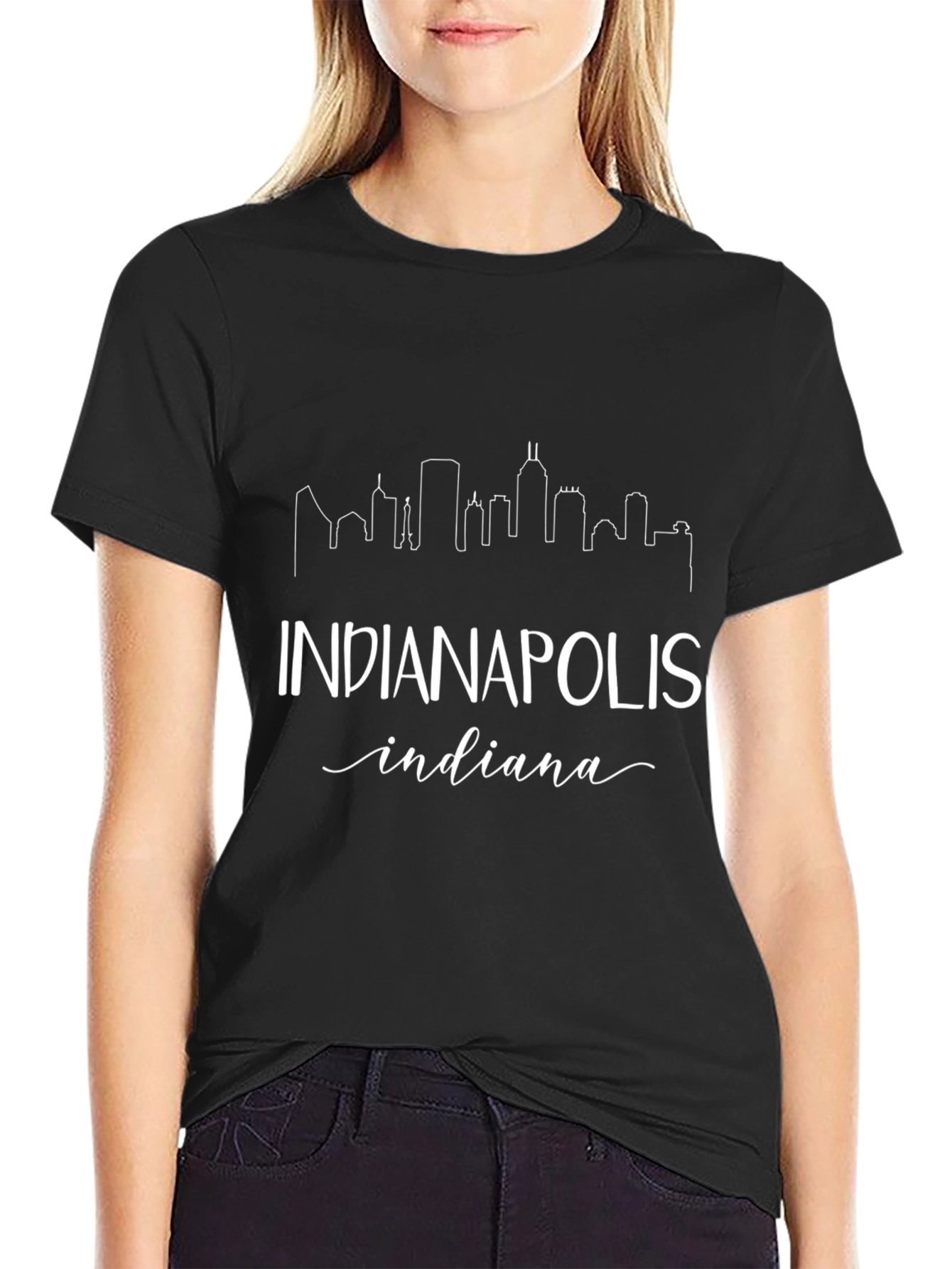 Indianapolis Skyline Graphic Tee - Indiana Pride