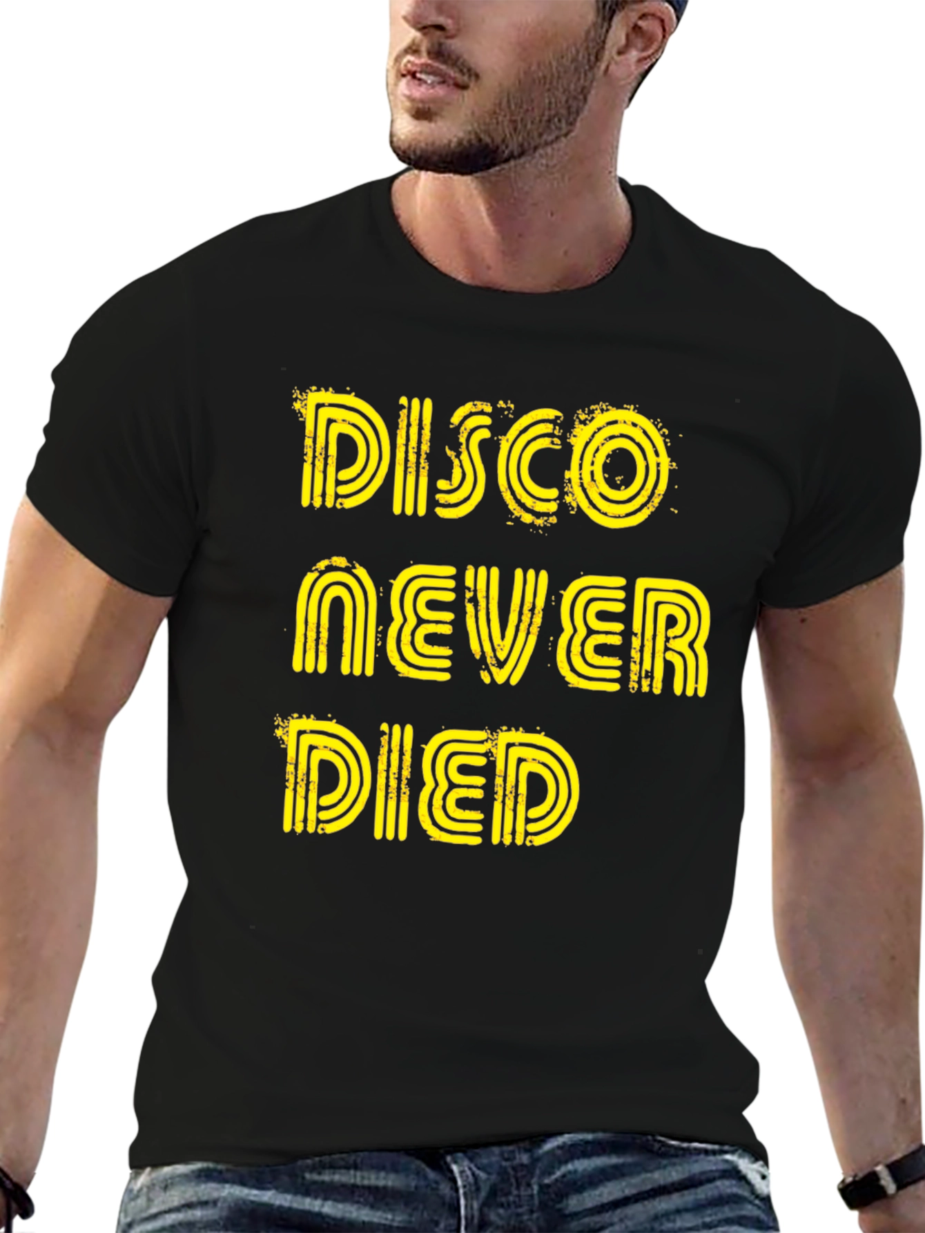 Disco Never Died Graphic Tee - Black