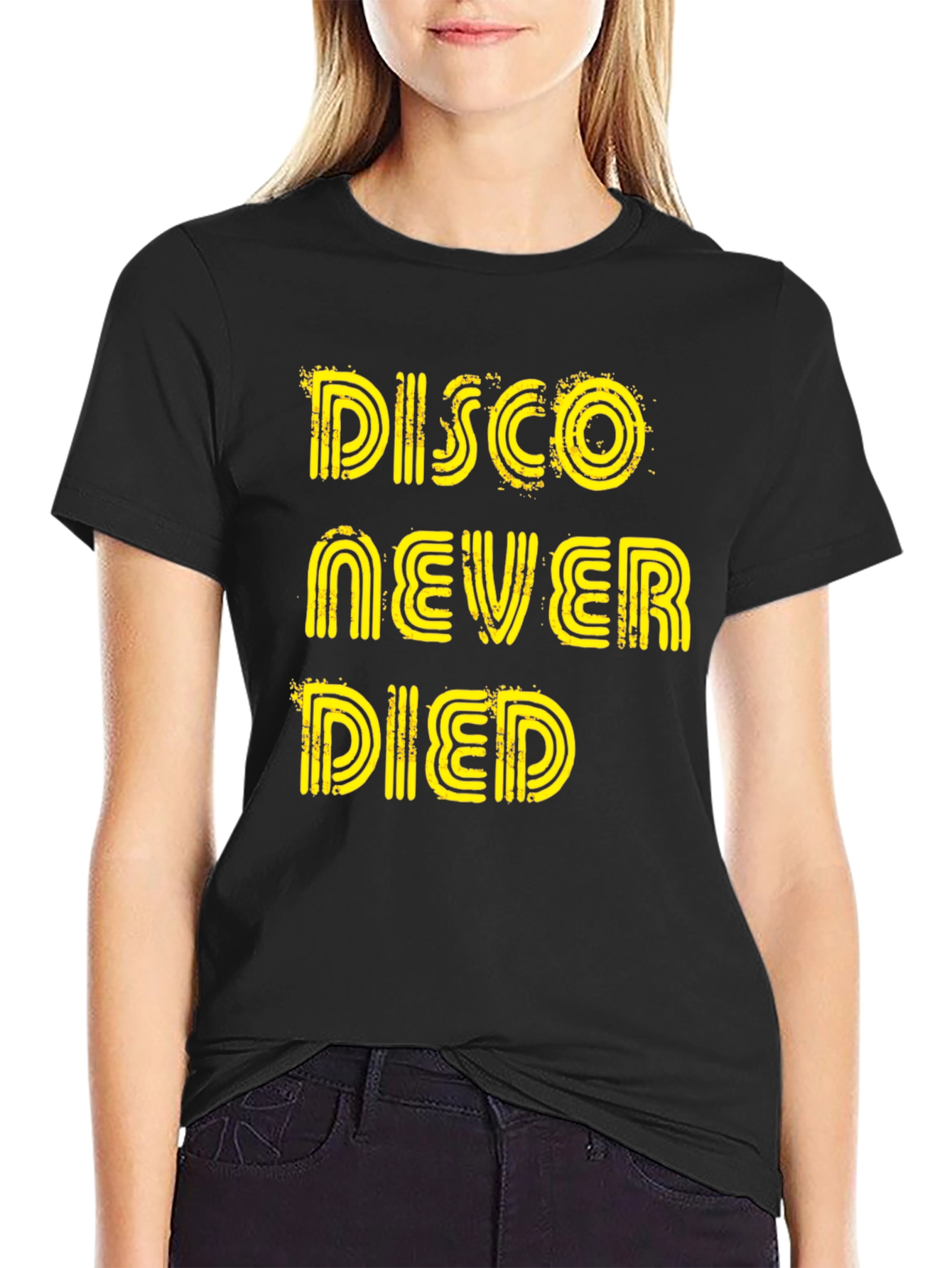 Disco Never Died Graphic Tee - Black
