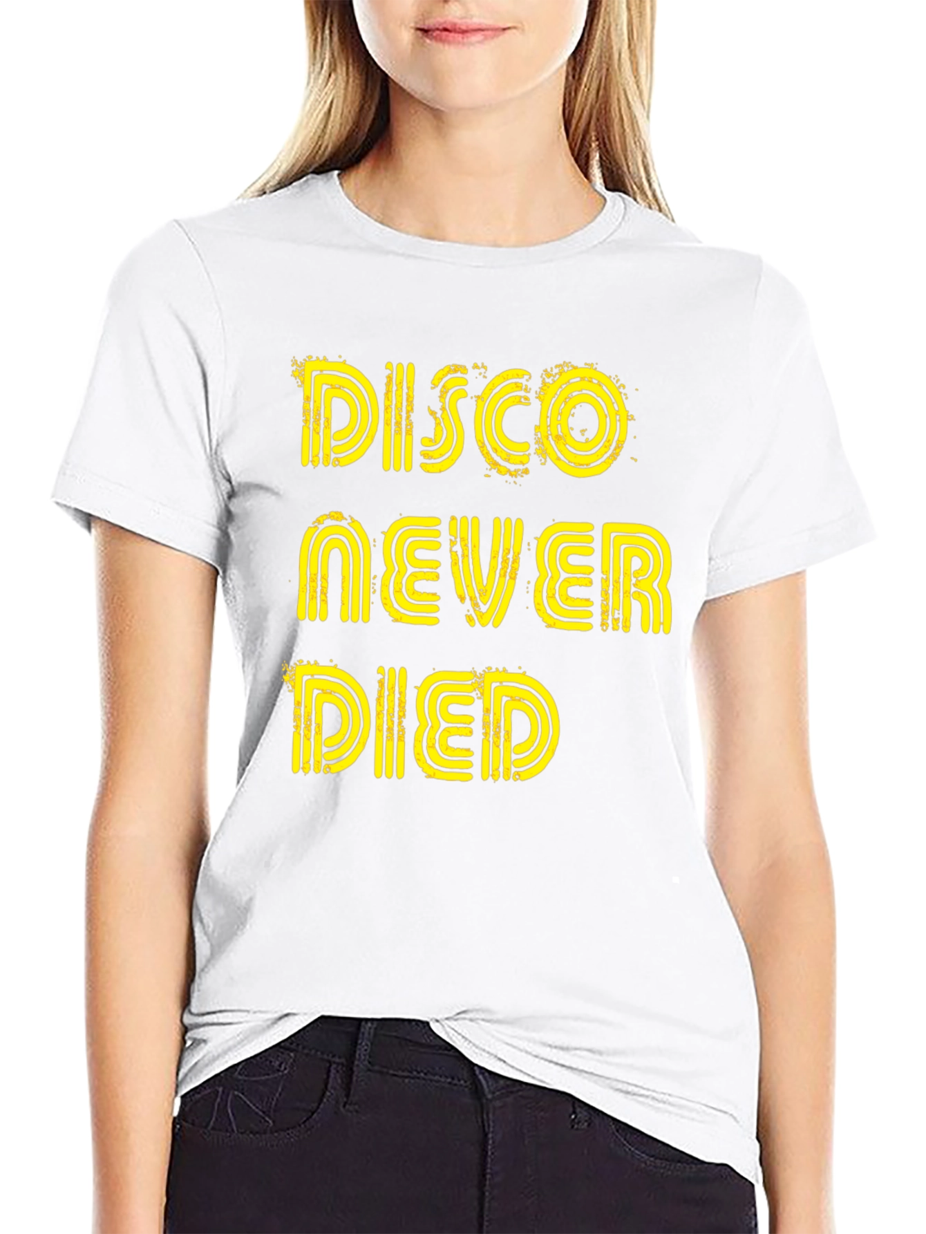 Disco Never Died Graphic Tee - Black