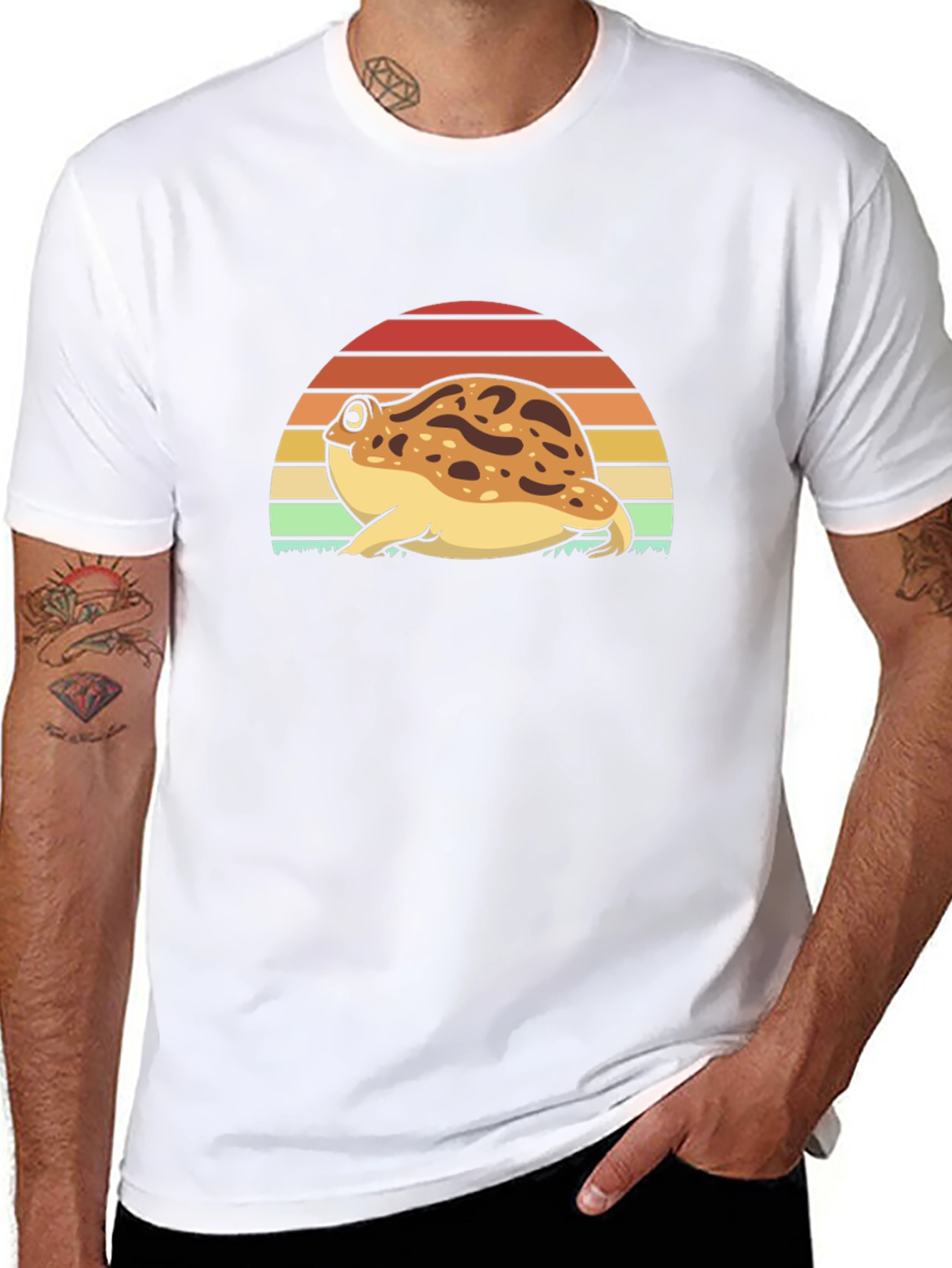 Sunset Frog Graphic Tee - Relaxed Fit