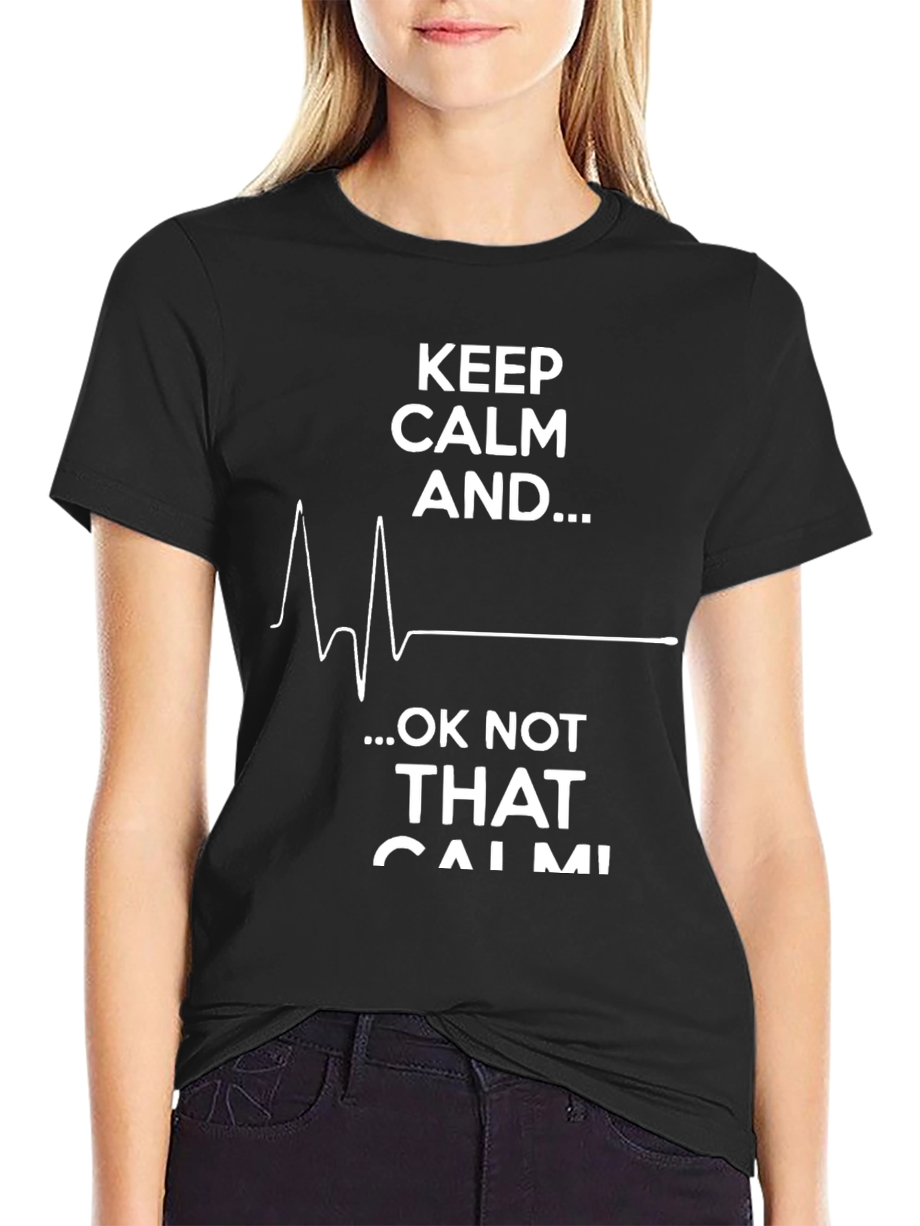 Keep Calm Funny Graphic T-Shirt
