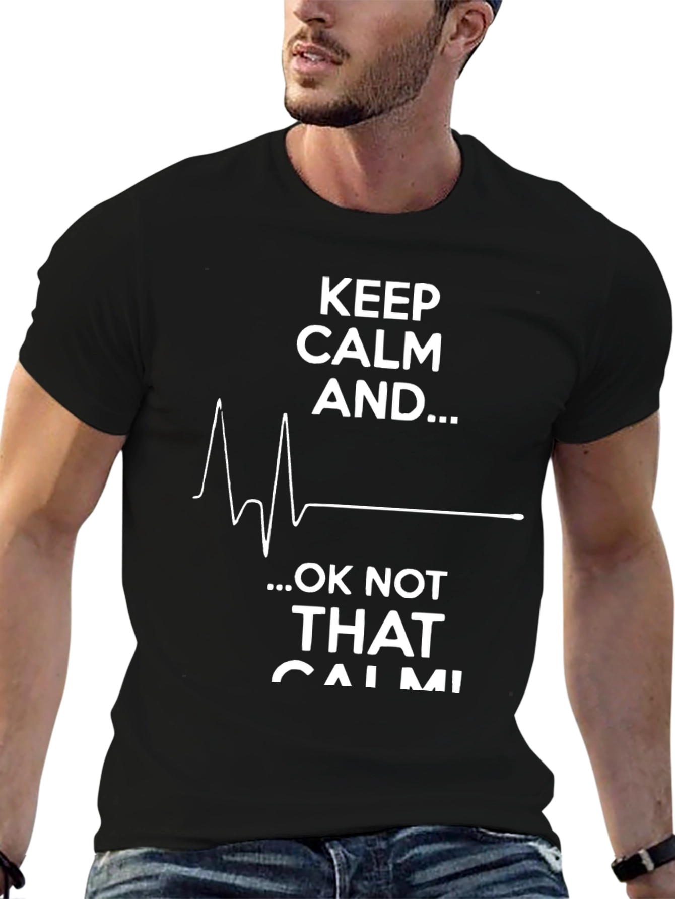 Keep Calm Funny Graphic T-Shirt