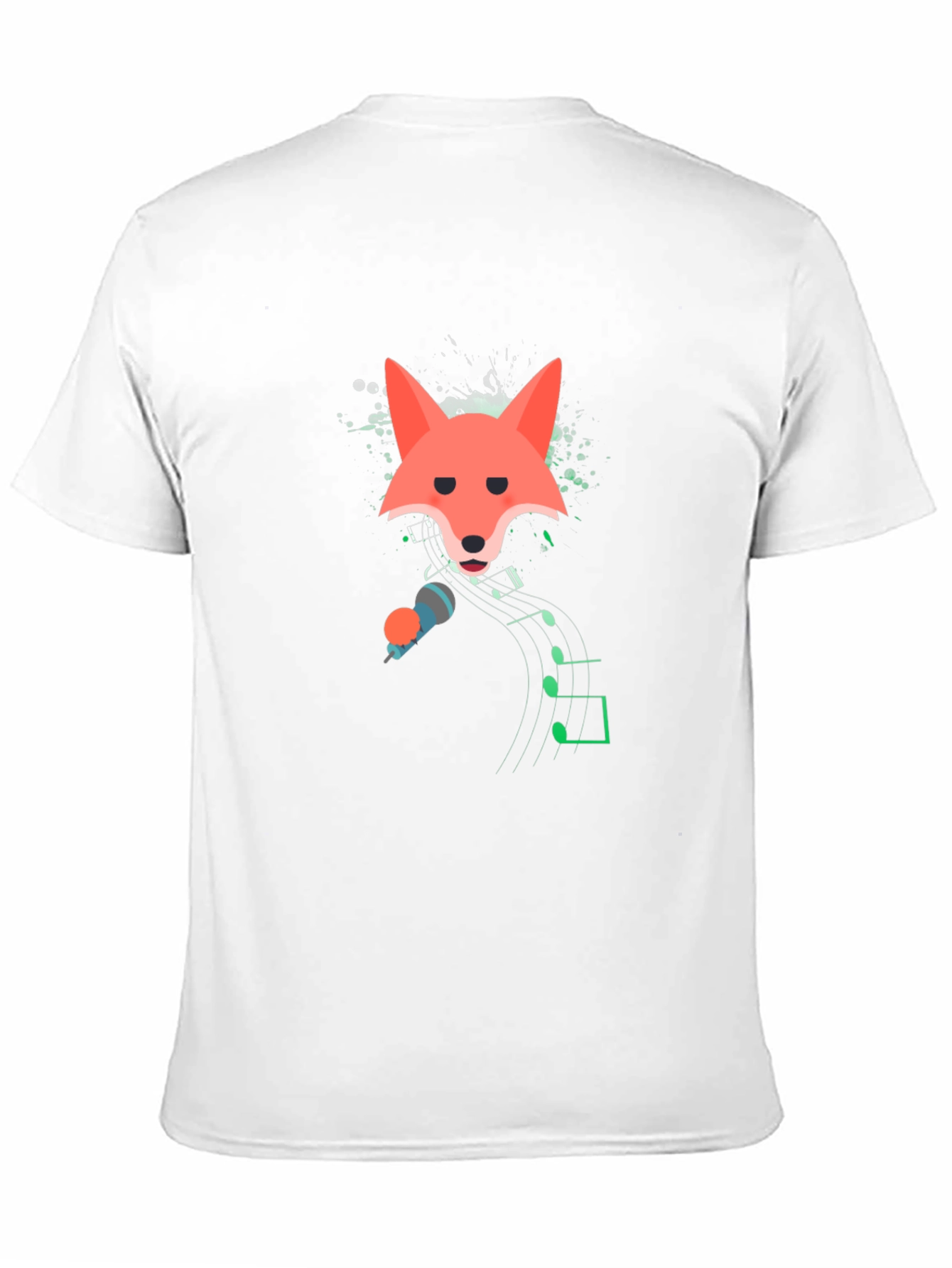 Singing Fox Graphic Tee - Mens Black T-Shirt