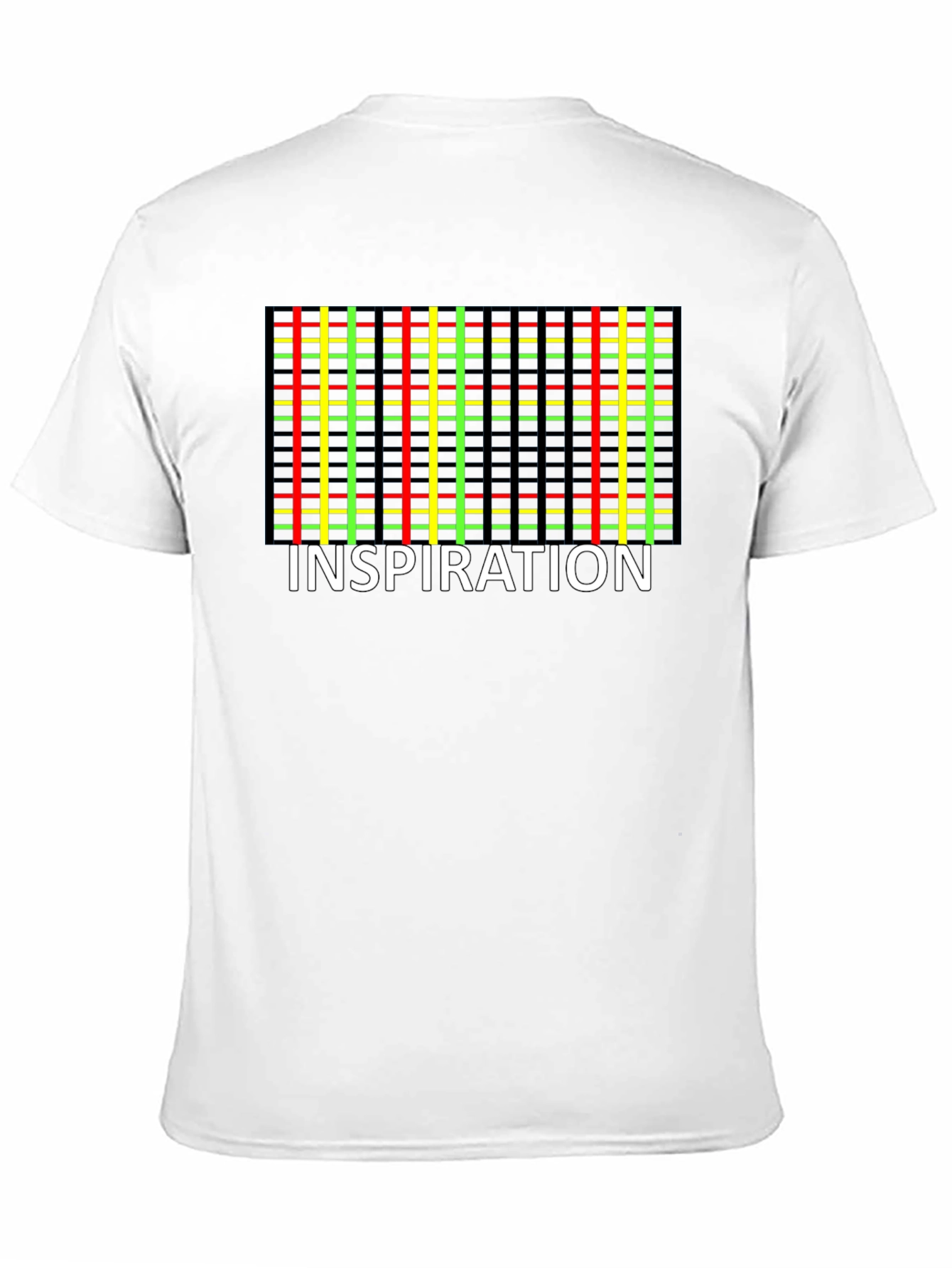 Inspiration Plaid Graphic Tee - Black