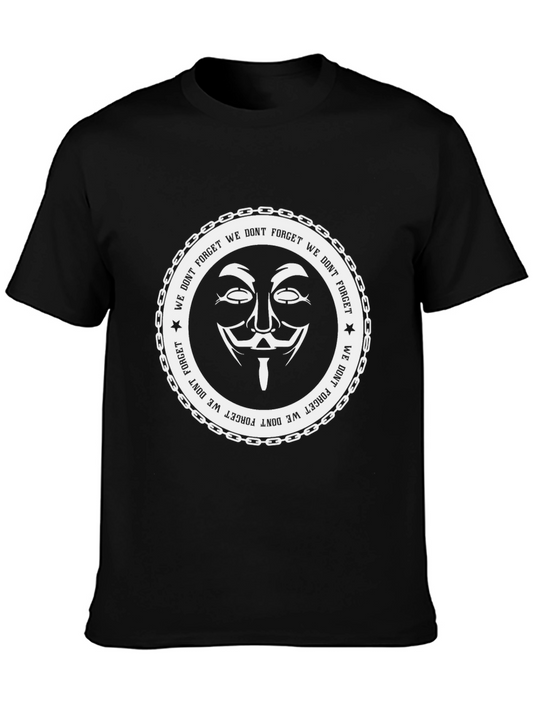 Anonymous We Dont Forget Graphic T-Shirt