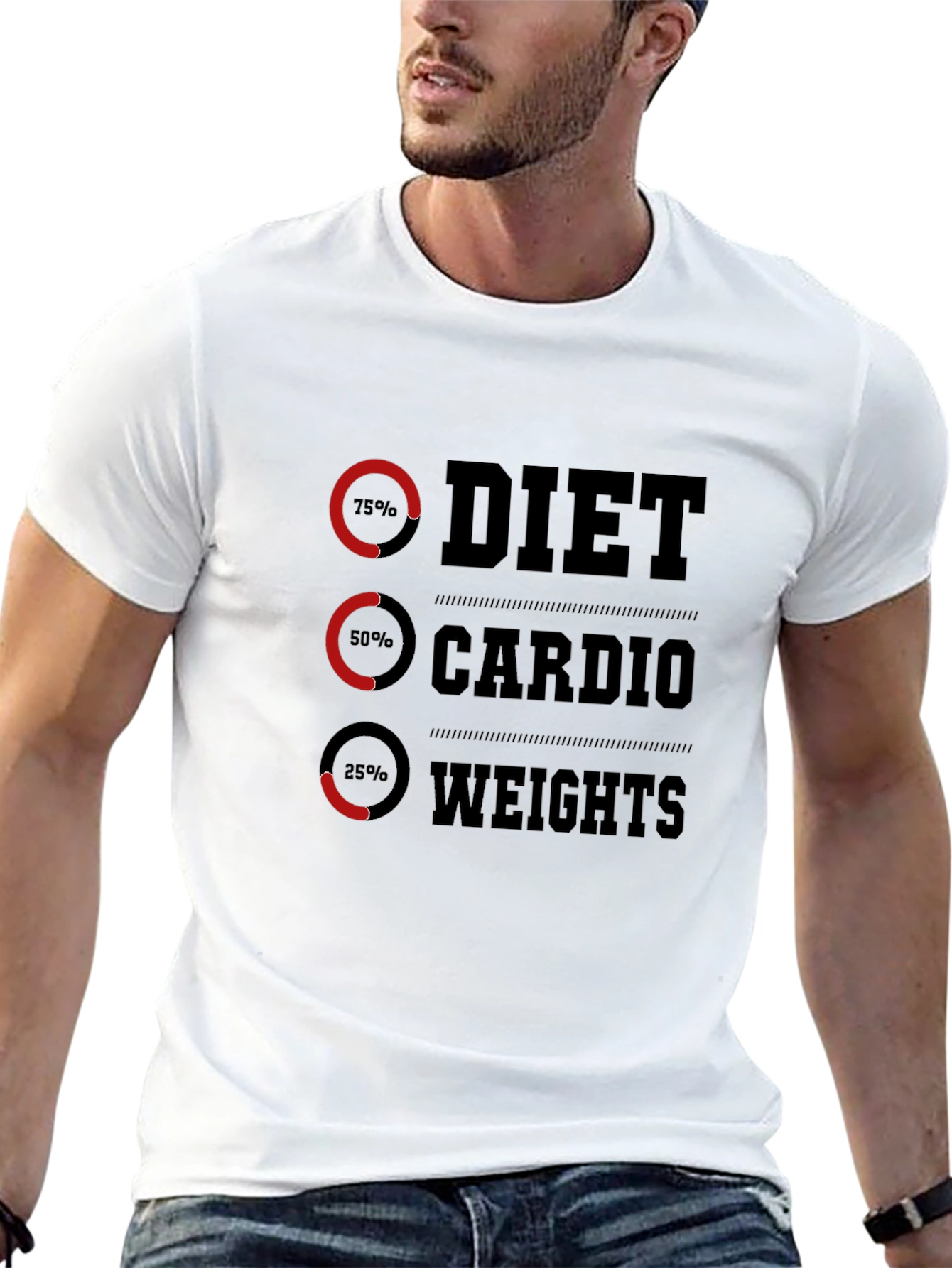 Diet Cardio Weights Graphic Tee