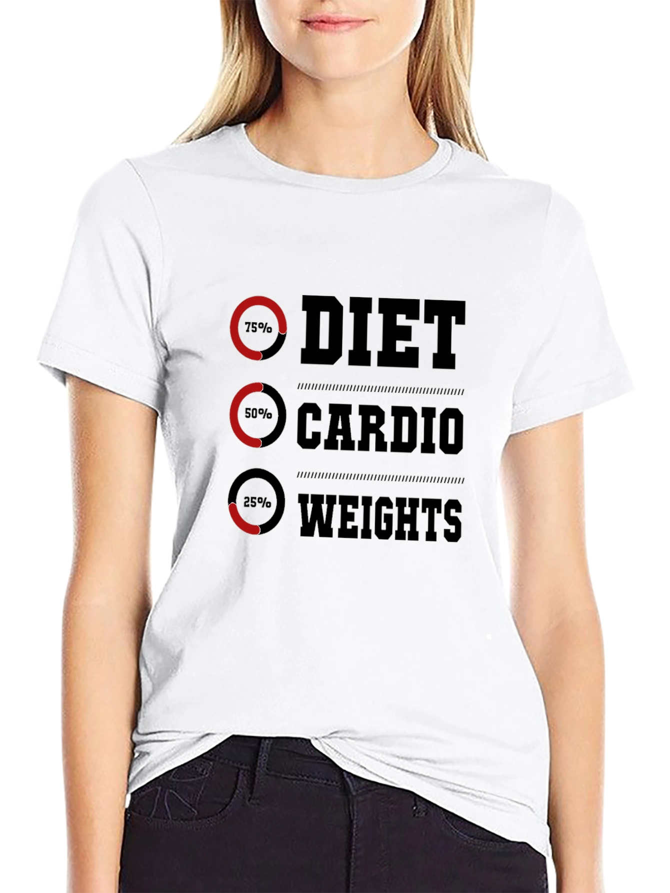 Diet Cardio Weights Graphic Tee