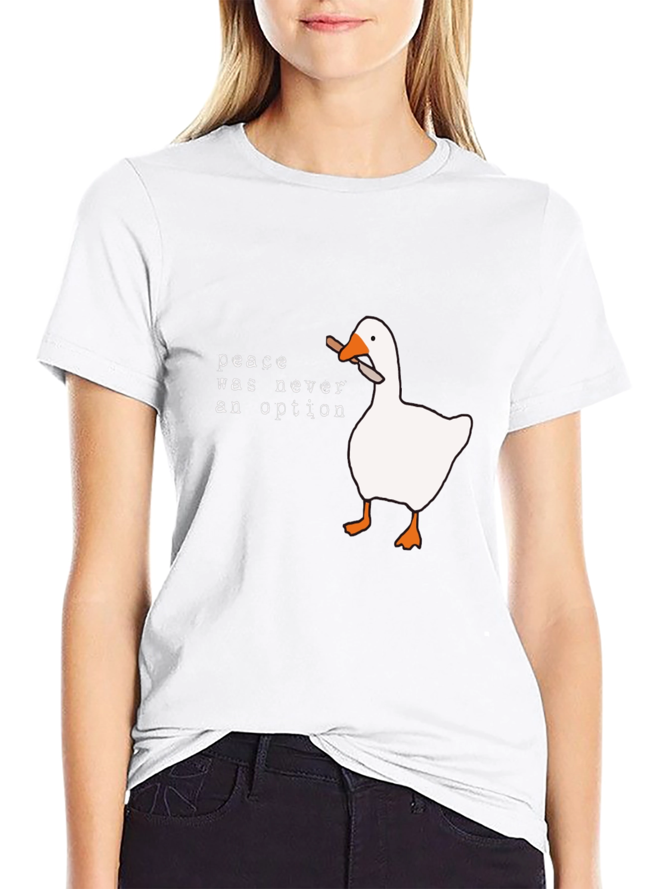 Peace Was Never An Option Goose T-Shirt