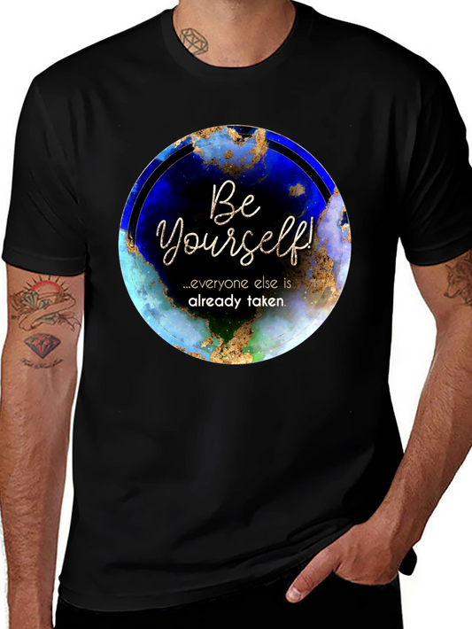 Be Yourself Graphic Print Crewneck T-Shirt