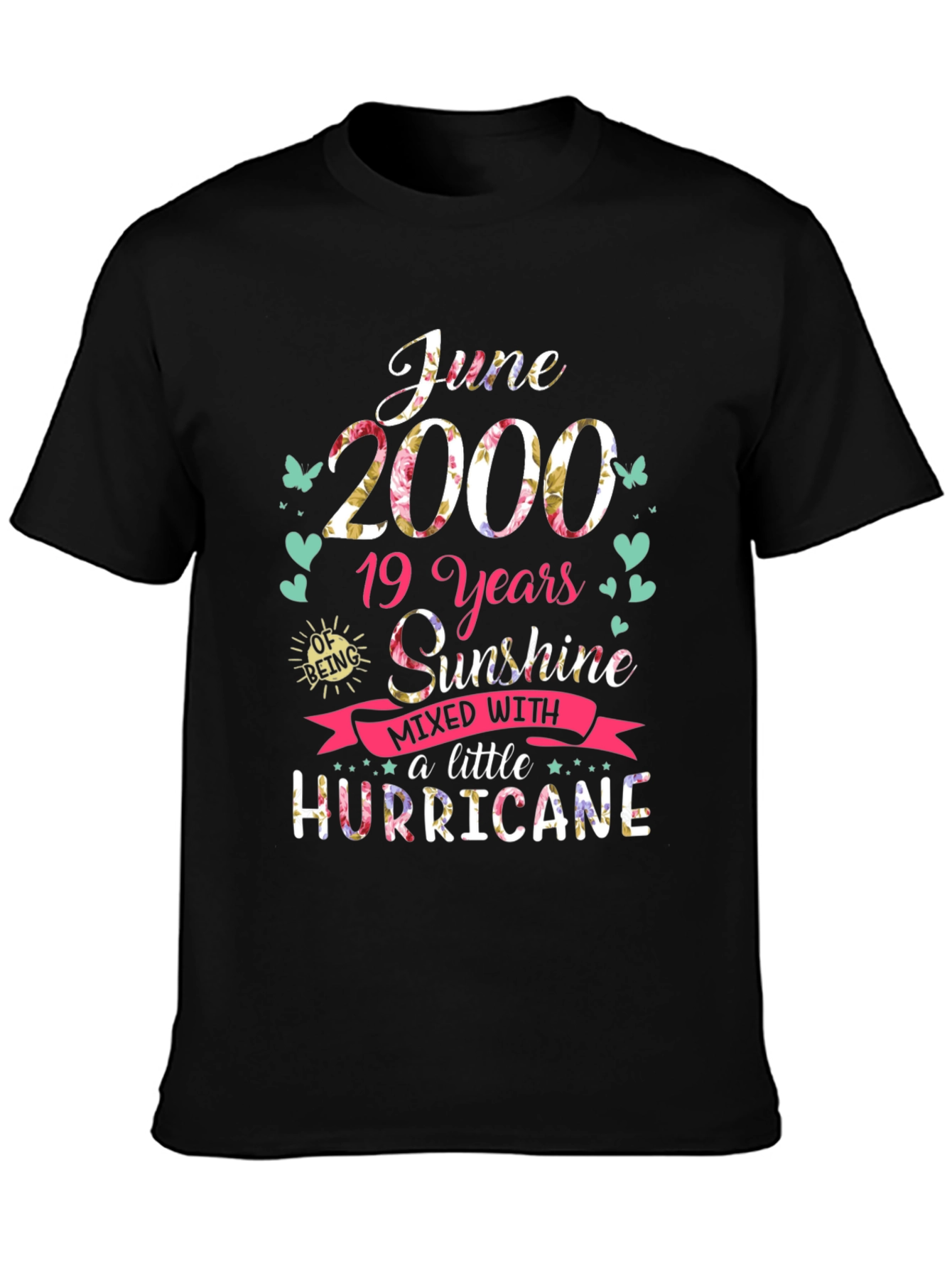 June 2000 Sunshine Hurricane Graphic T-Shirt