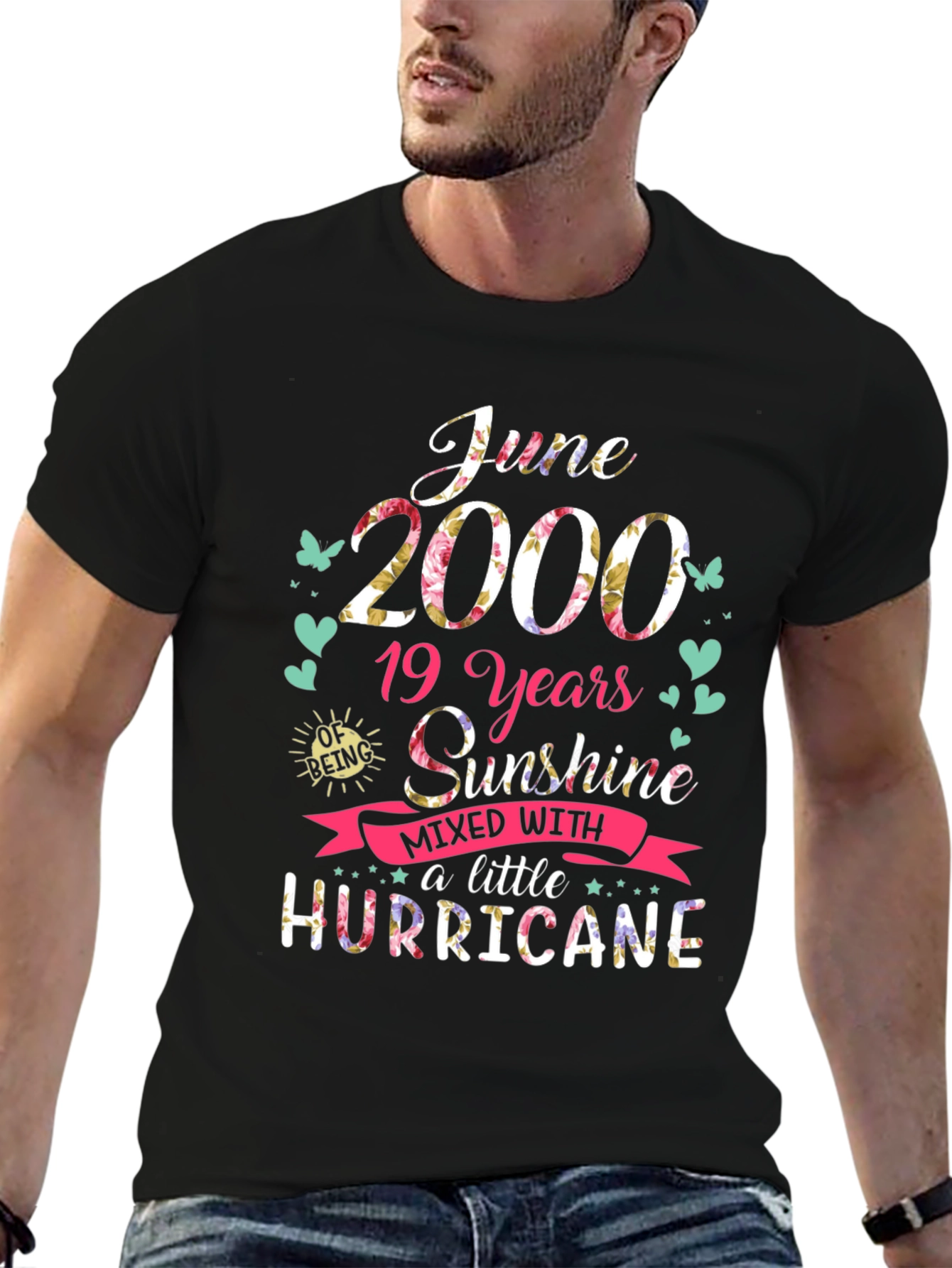 June 2000 Sunshine Hurricane Graphic T-Shirt