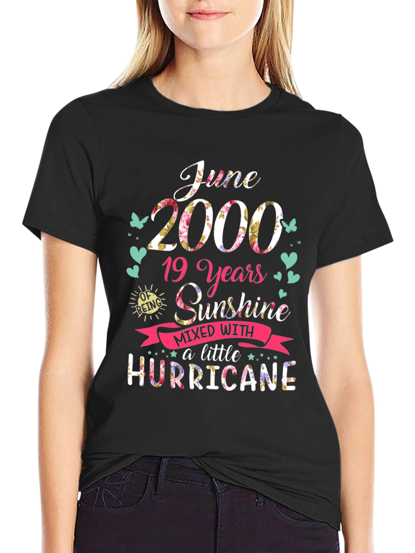 June 2000 Sunshine Hurricane Graphic T-Shirt