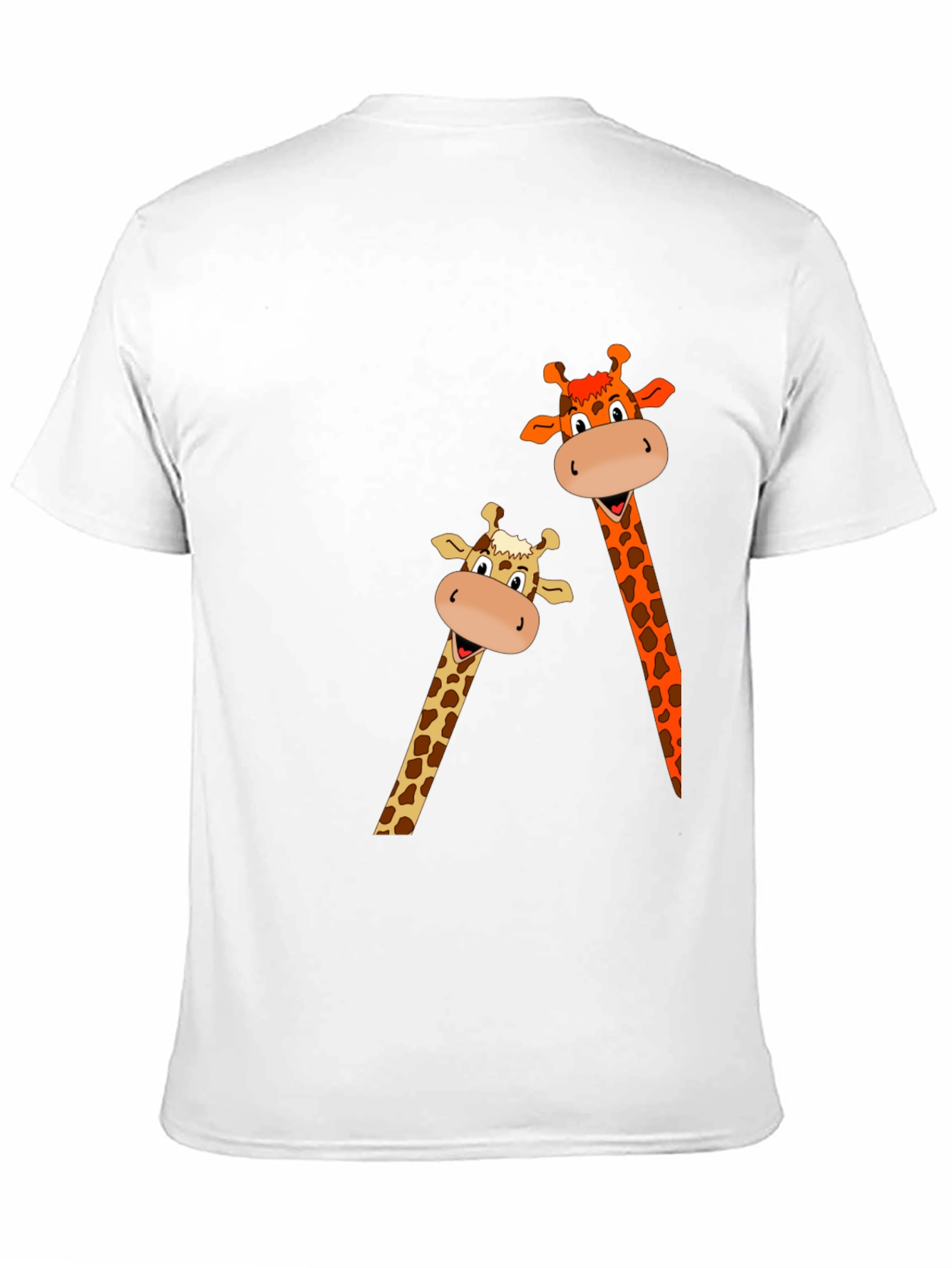 Giraffe Graphic Print Black T-Shirt