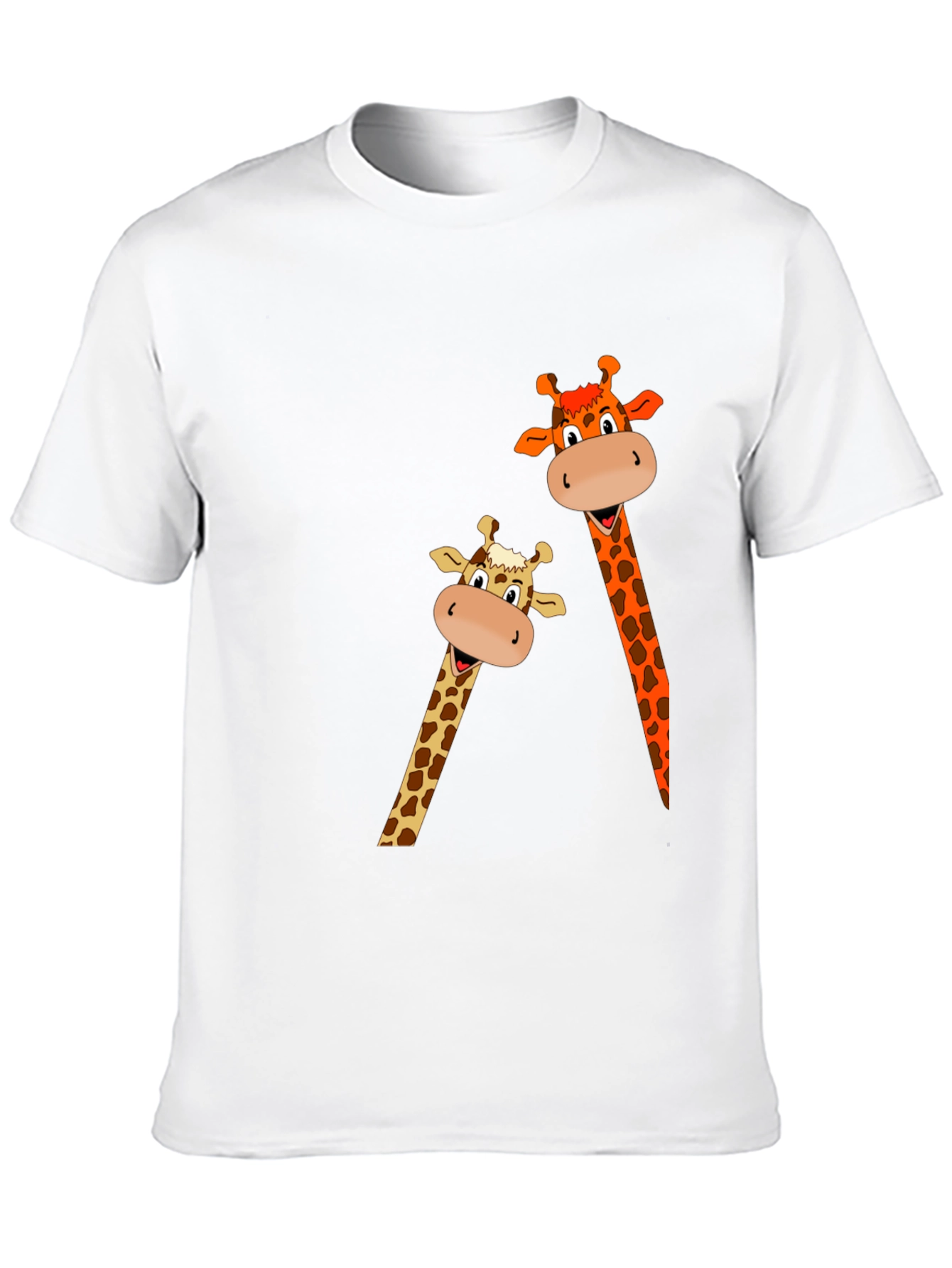 Giraffe Graphic Print Black T-Shirt