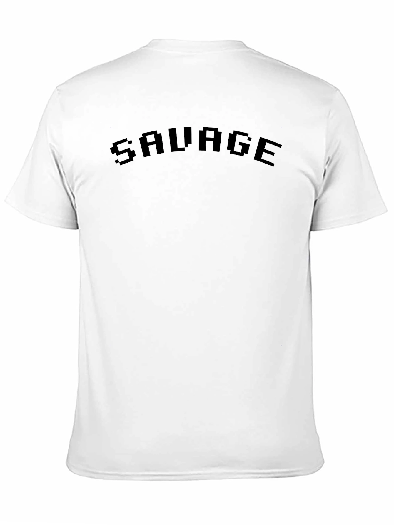 Savage Black Pixel Graphic T-Shirt