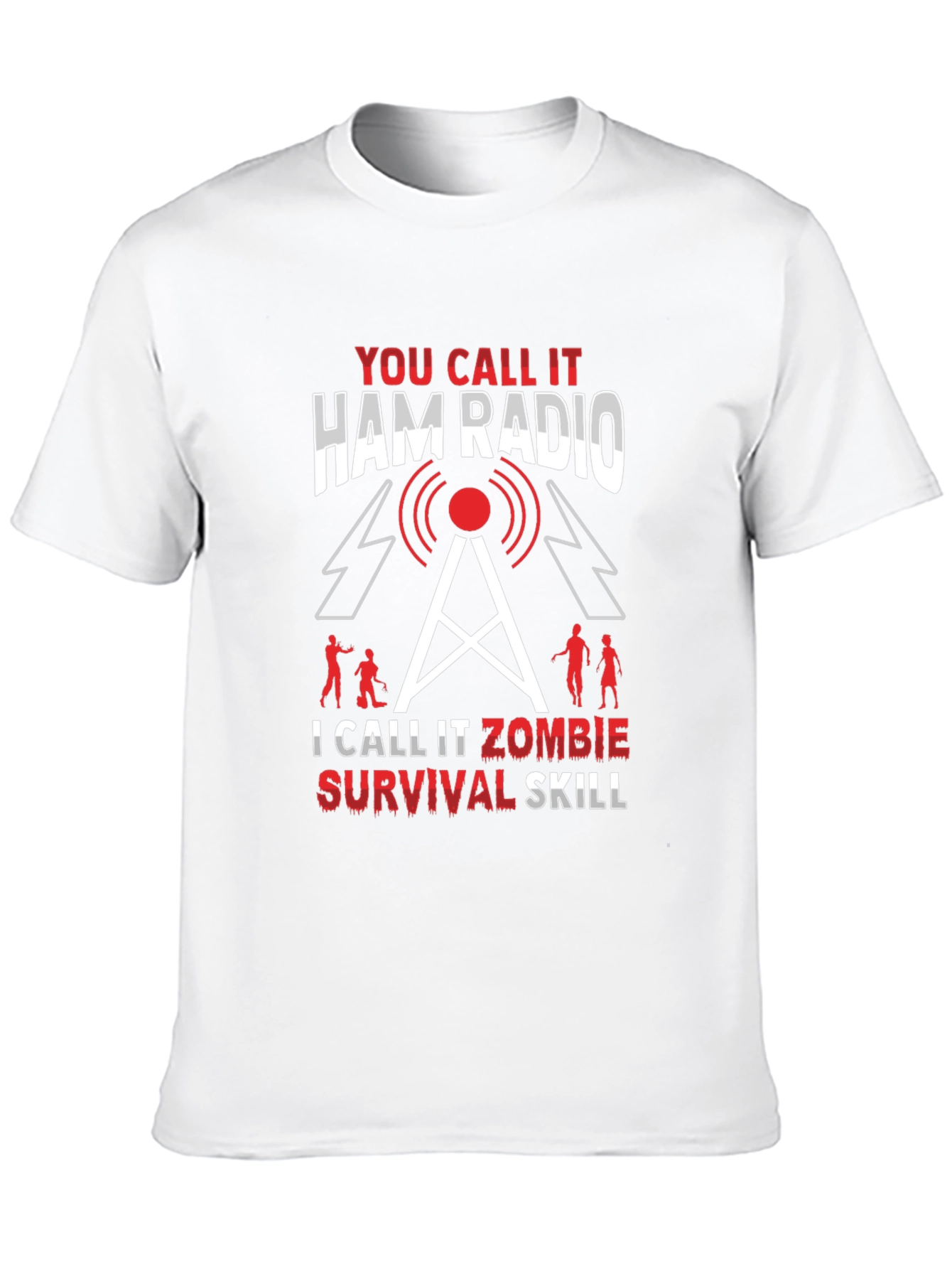 Ham Radio Zombie Survival Skill T-Shirt