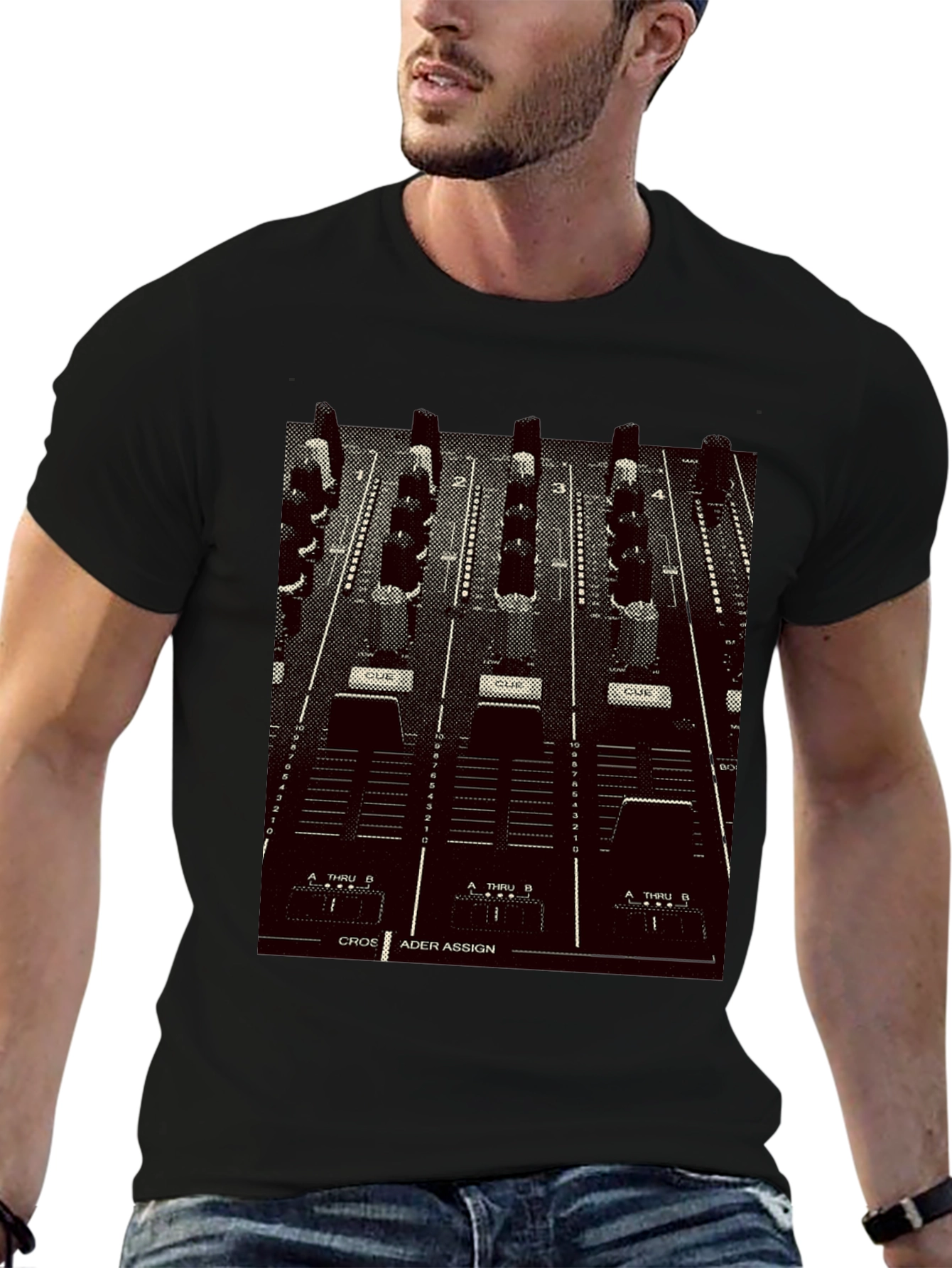 DJ Mixer Graphic Tee - Black