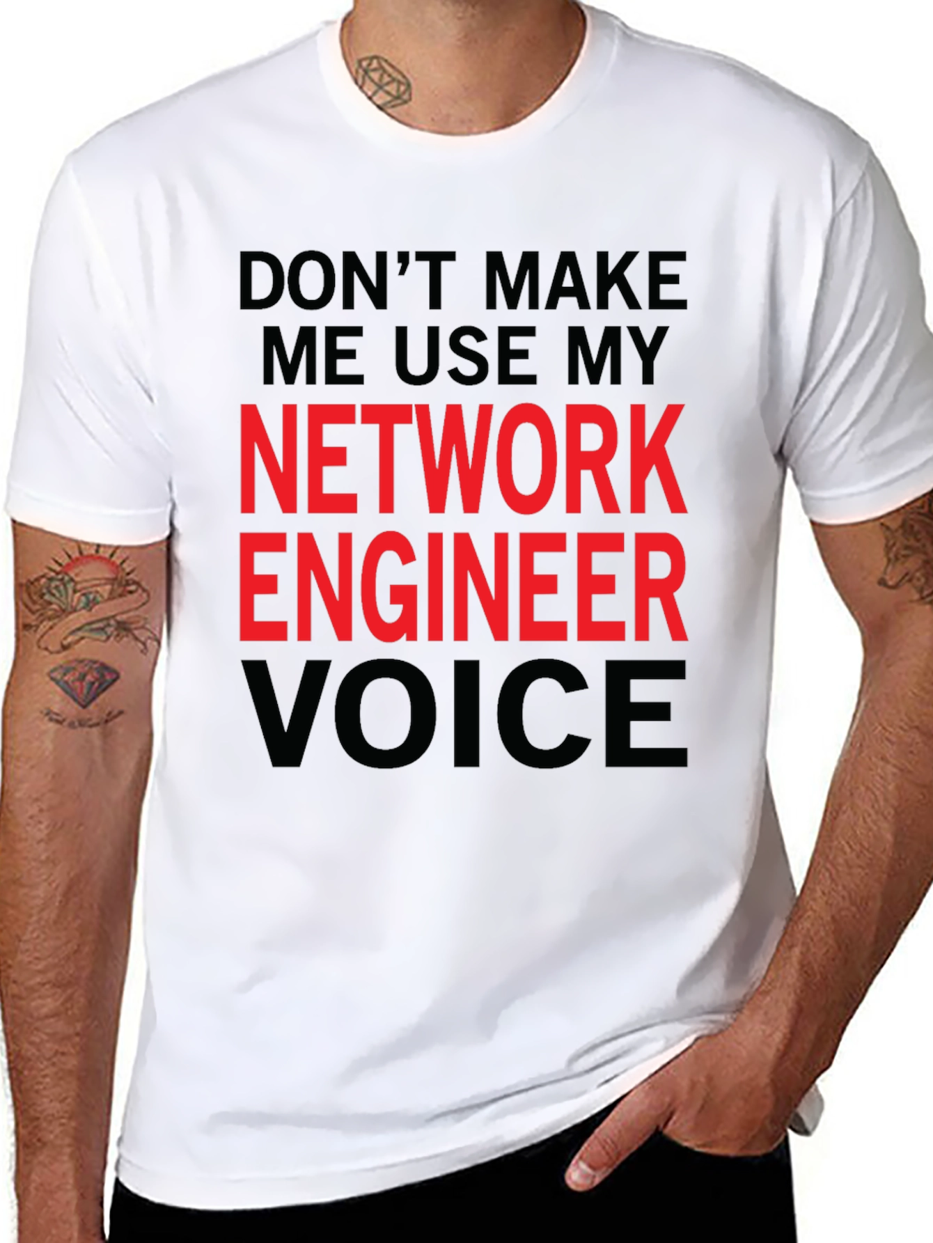 Network Engineer Voice T-Shirt - Funny Job Tee