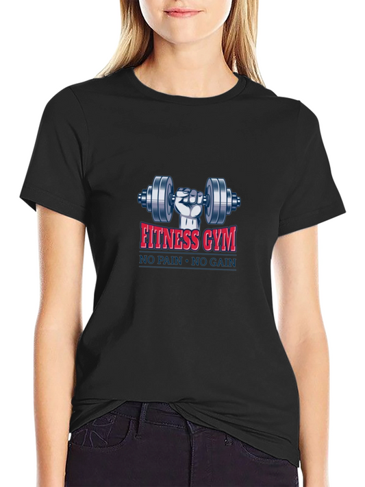 Fitness Gym Workout T-Shirt - No Pain No Gain