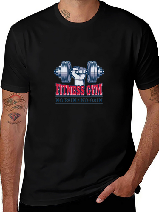 Fitness Gym Workout T-Shirt - No Pain No Gain