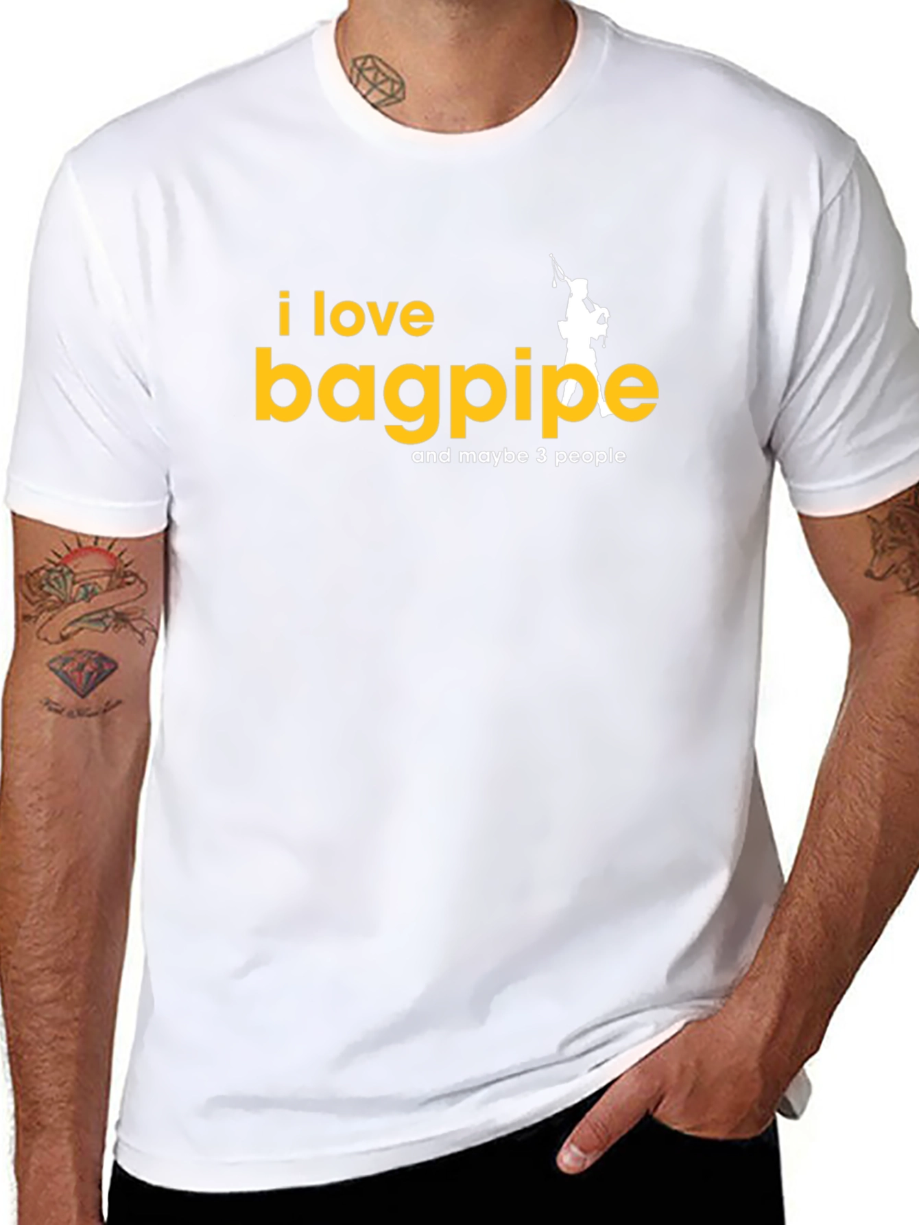 I Love Bagpipes T-Shirt