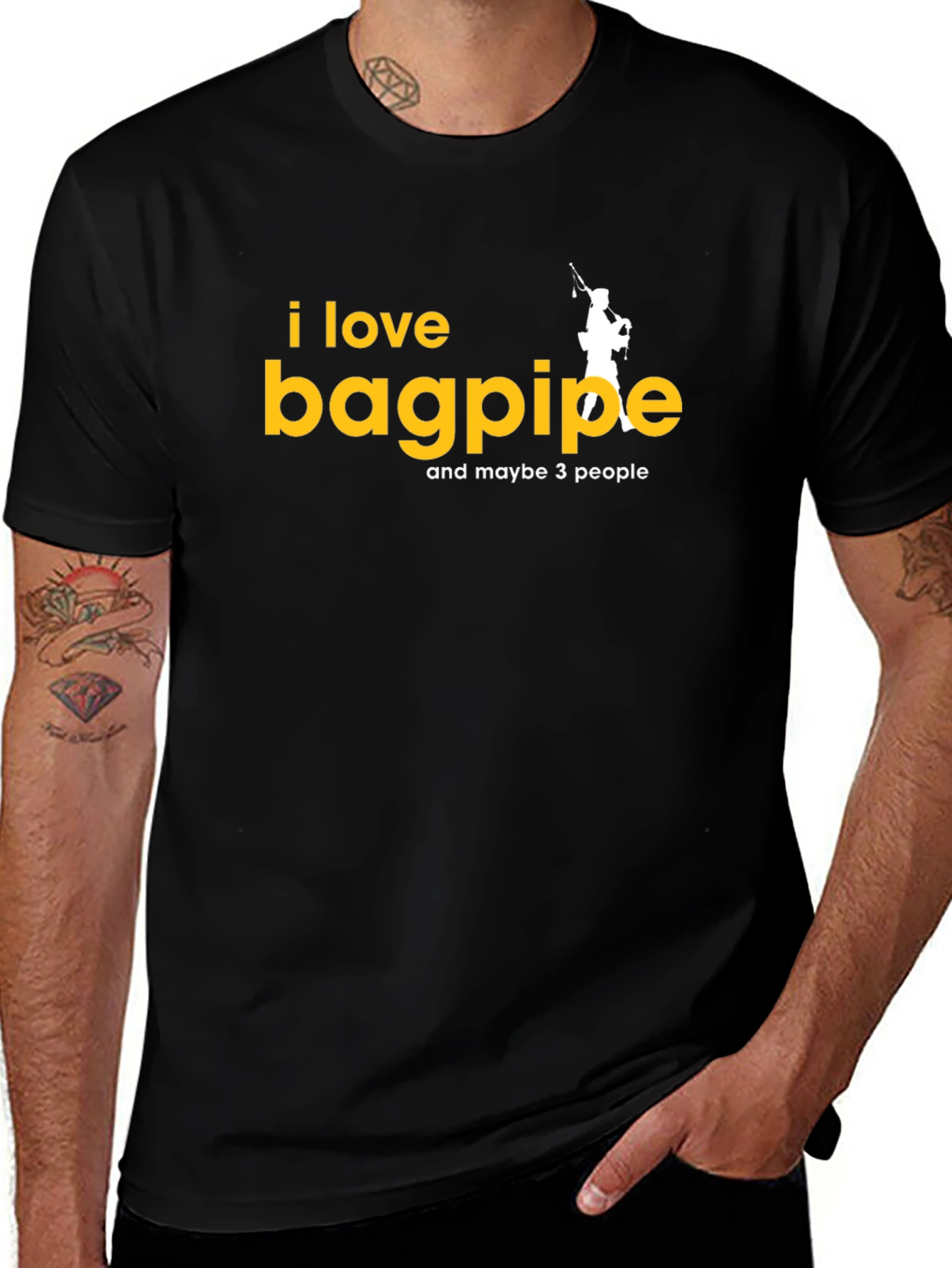 I Love Bagpipes T-Shirt