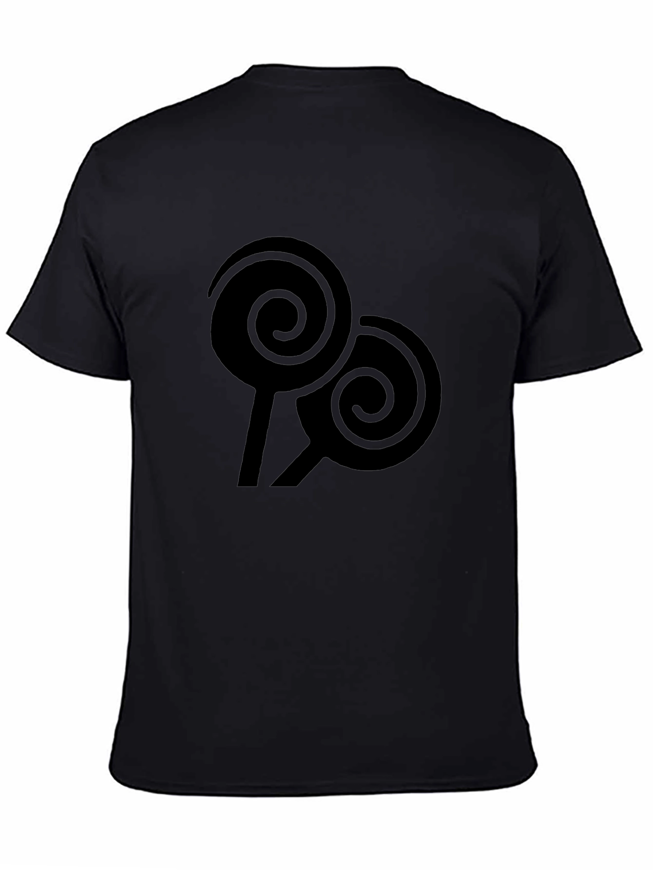 Swirl Lollipop Graphic Black Tee