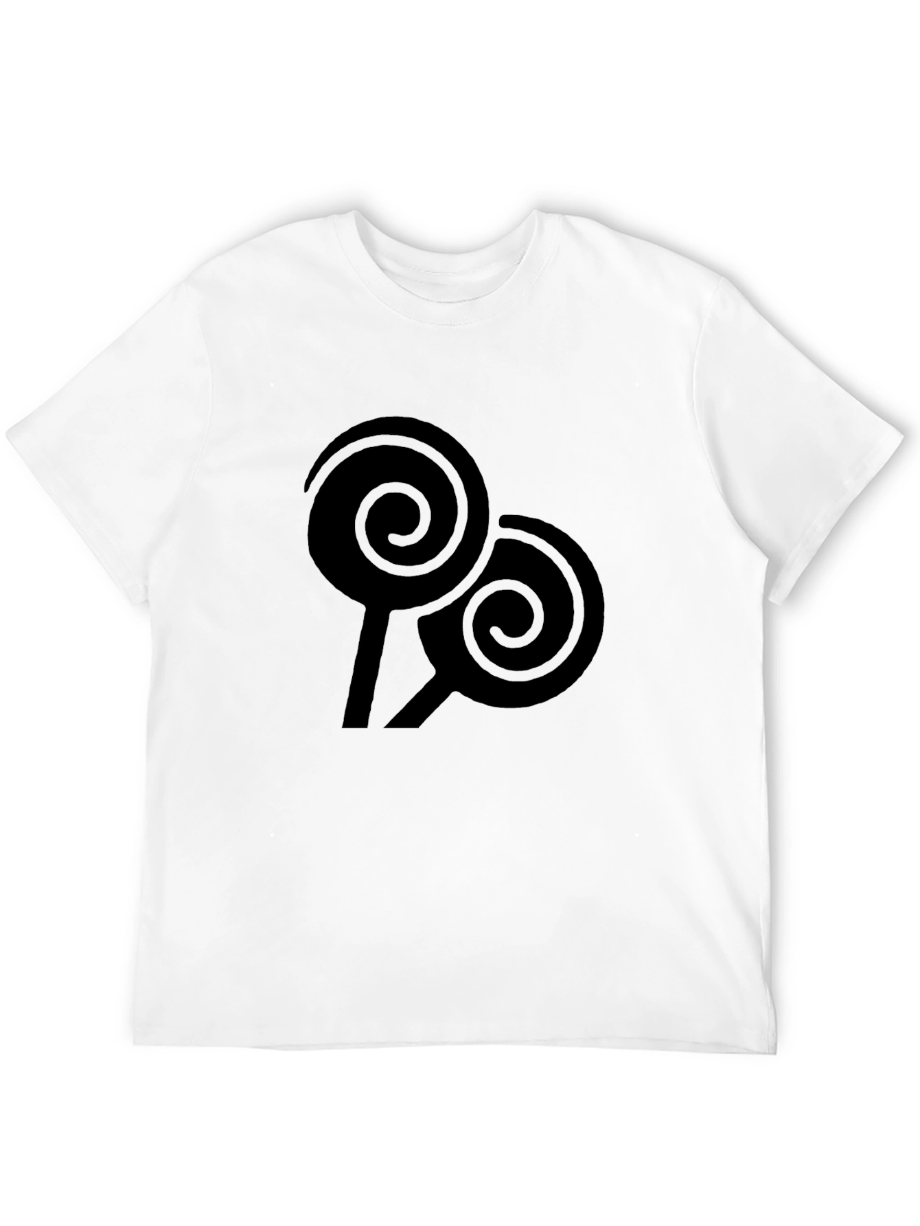 Swirl Lollipop Graphic Black Tee