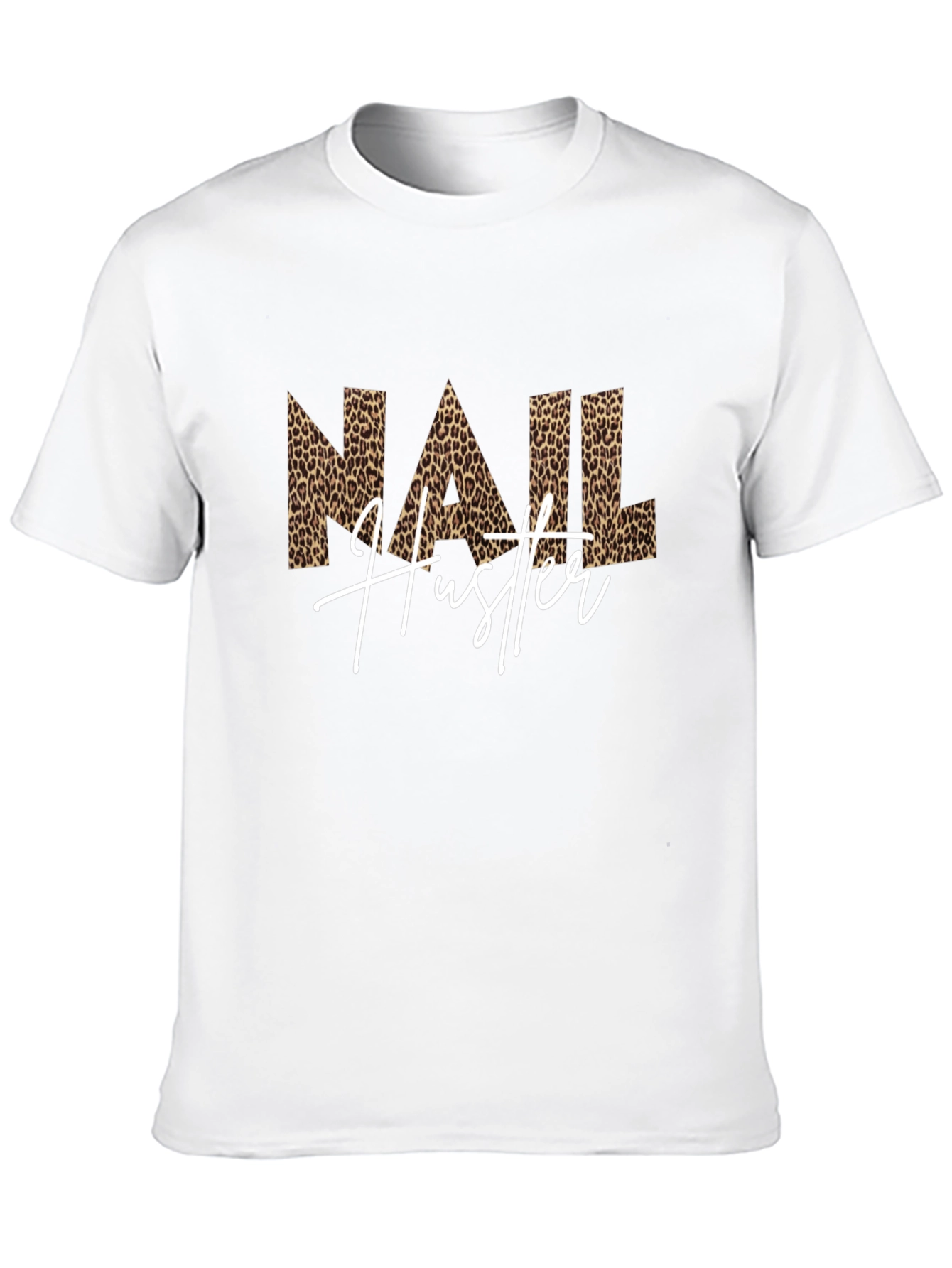 Nail Hustler Leopard Print T-Shirt
