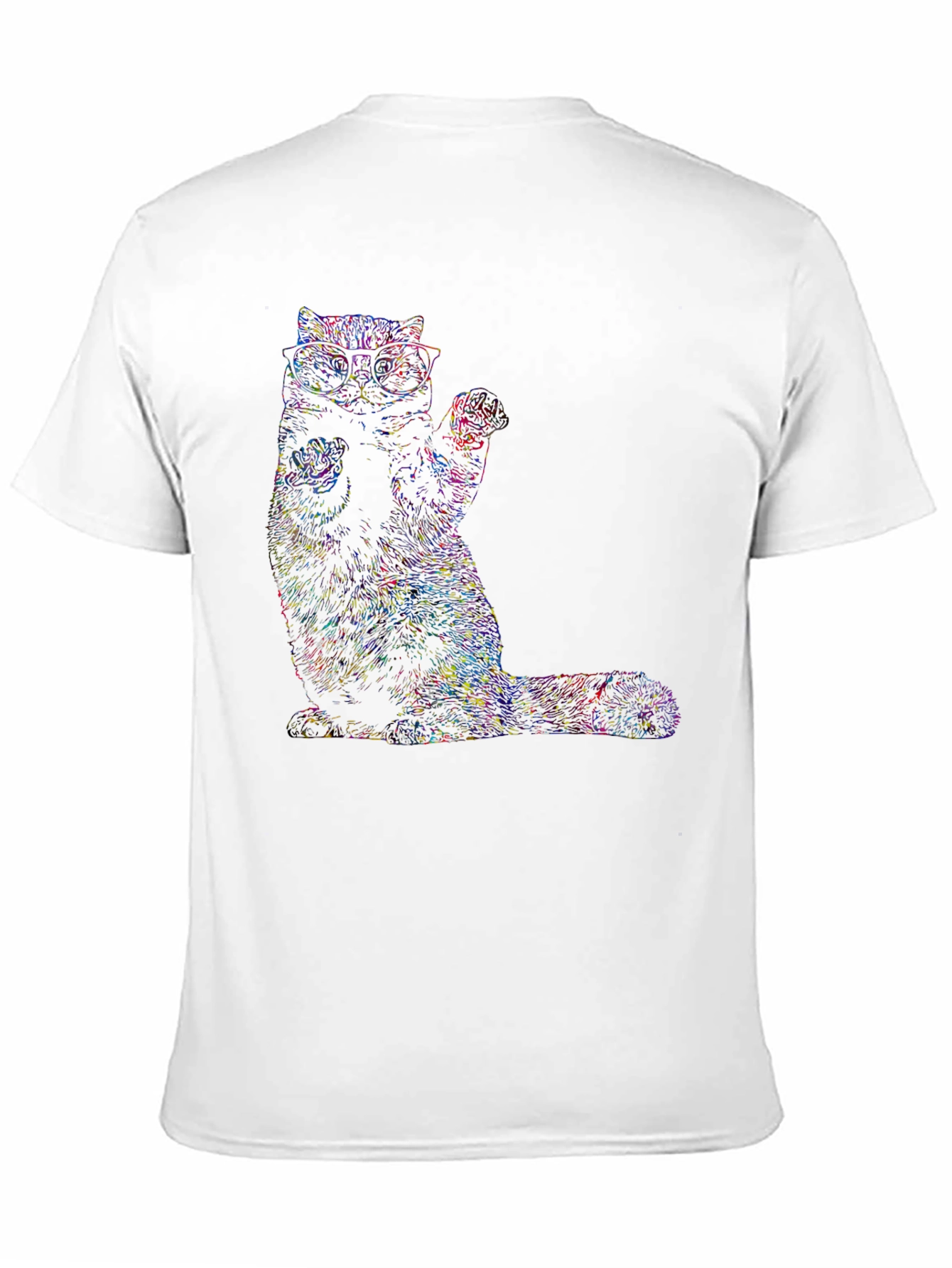 Cool Cat Graphic T-Shirt - Black