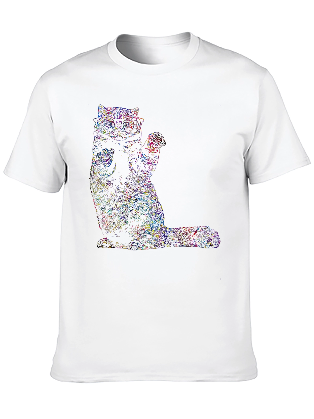 Cool Cat Graphic T-Shirt - Black