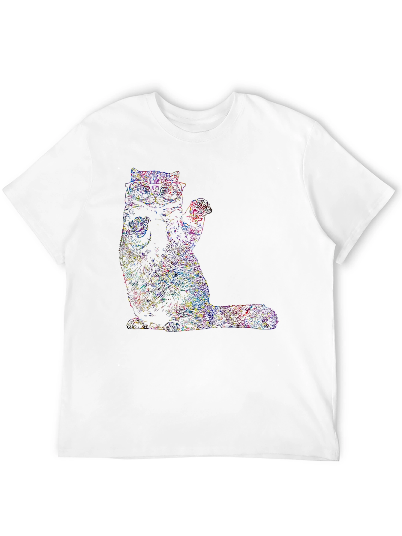 Cool Cat Graphic T-Shirt - Black
