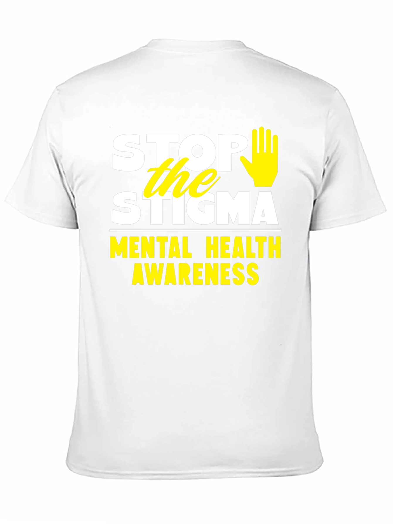 Stop the Stigma Mental Health Awareness Black T-Shirt