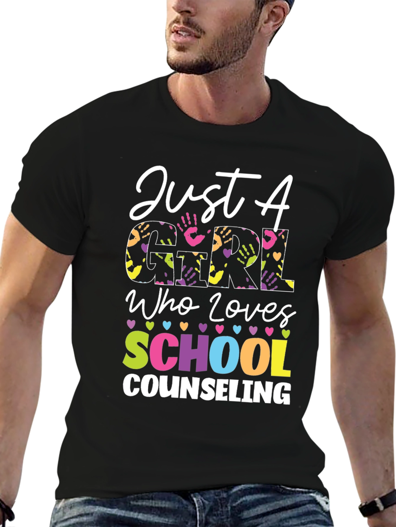 Just a Girl Who Loves School Counseling T-Shirt