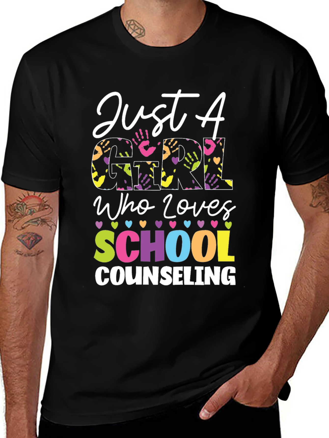 Just a Girl Who Loves School Counseling T-Shirt