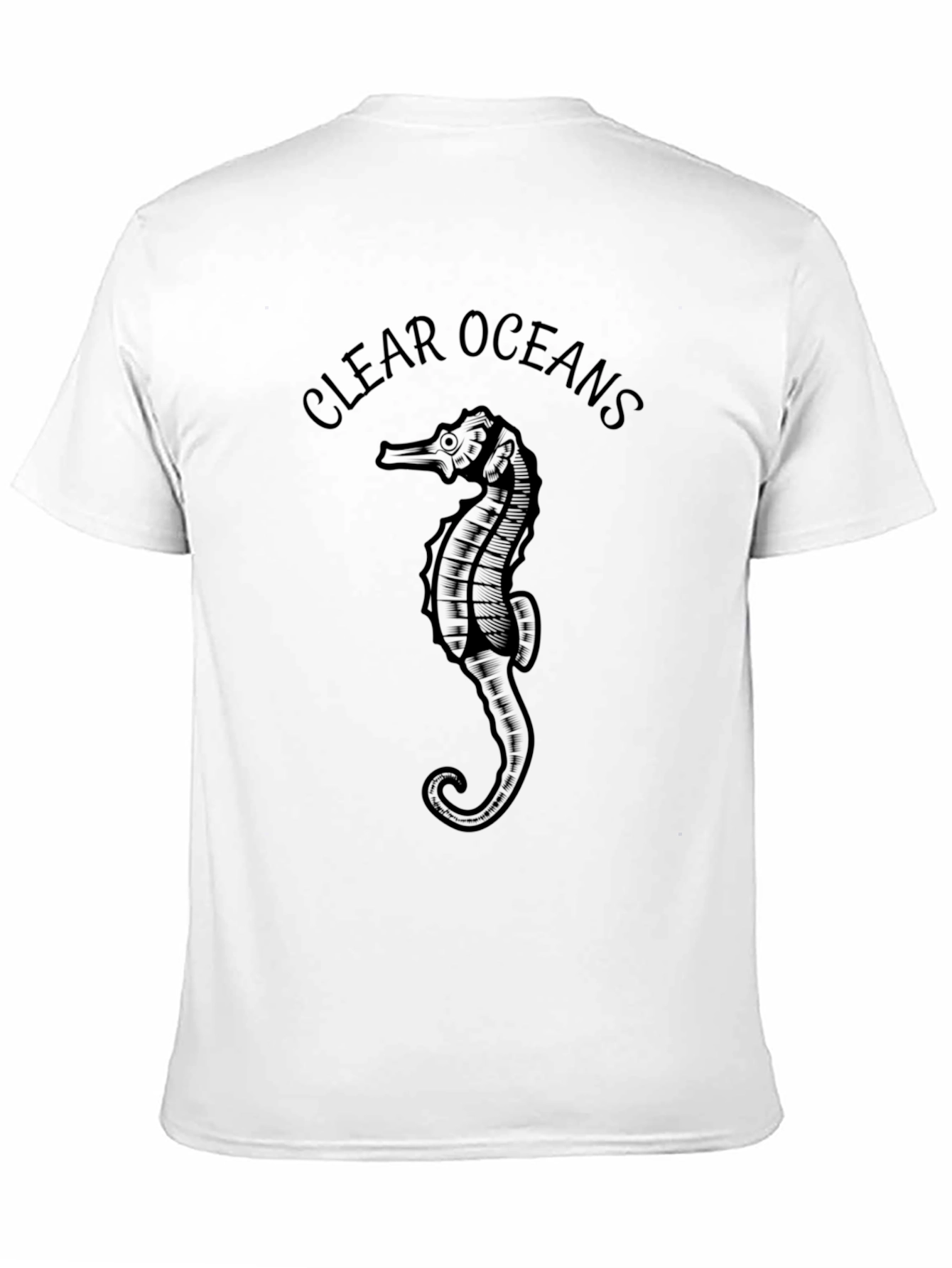 Clear Oceans Seahorse Graphic Tee