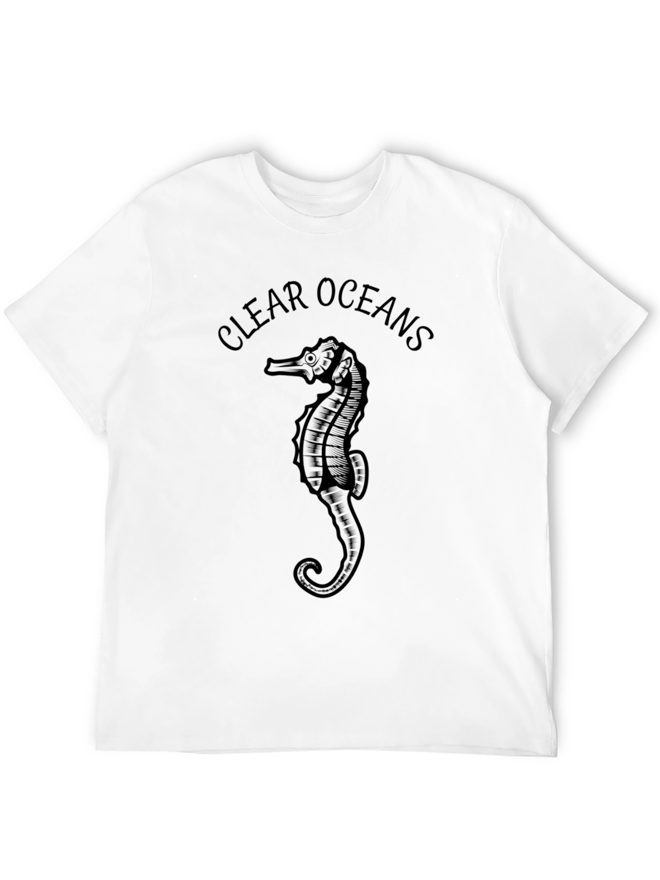 Clear Oceans Seahorse Graphic Tee
