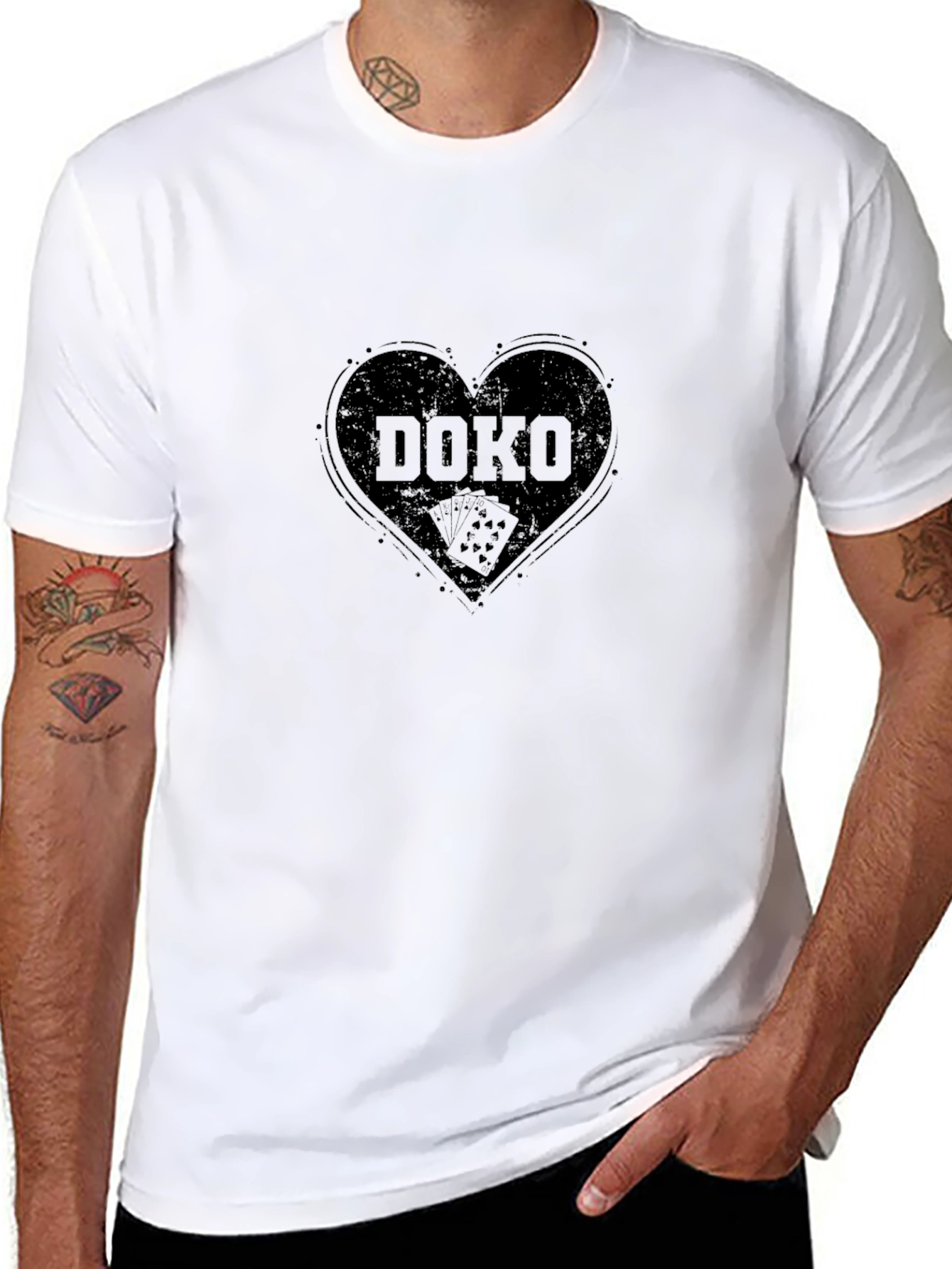 DOKO Card Game Heart Tee