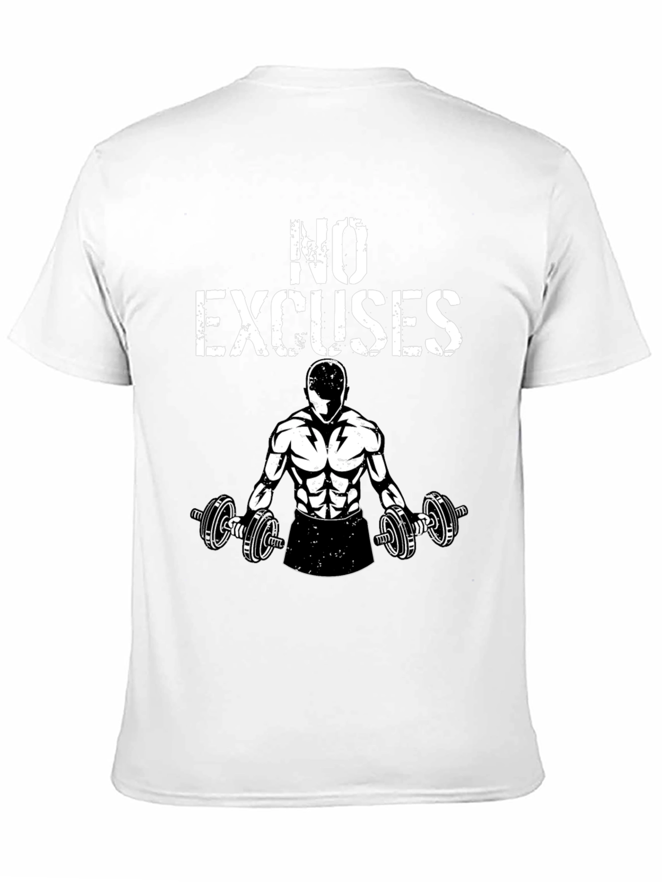 No Excuses Gym T-Shirt - Black Graphic Tee