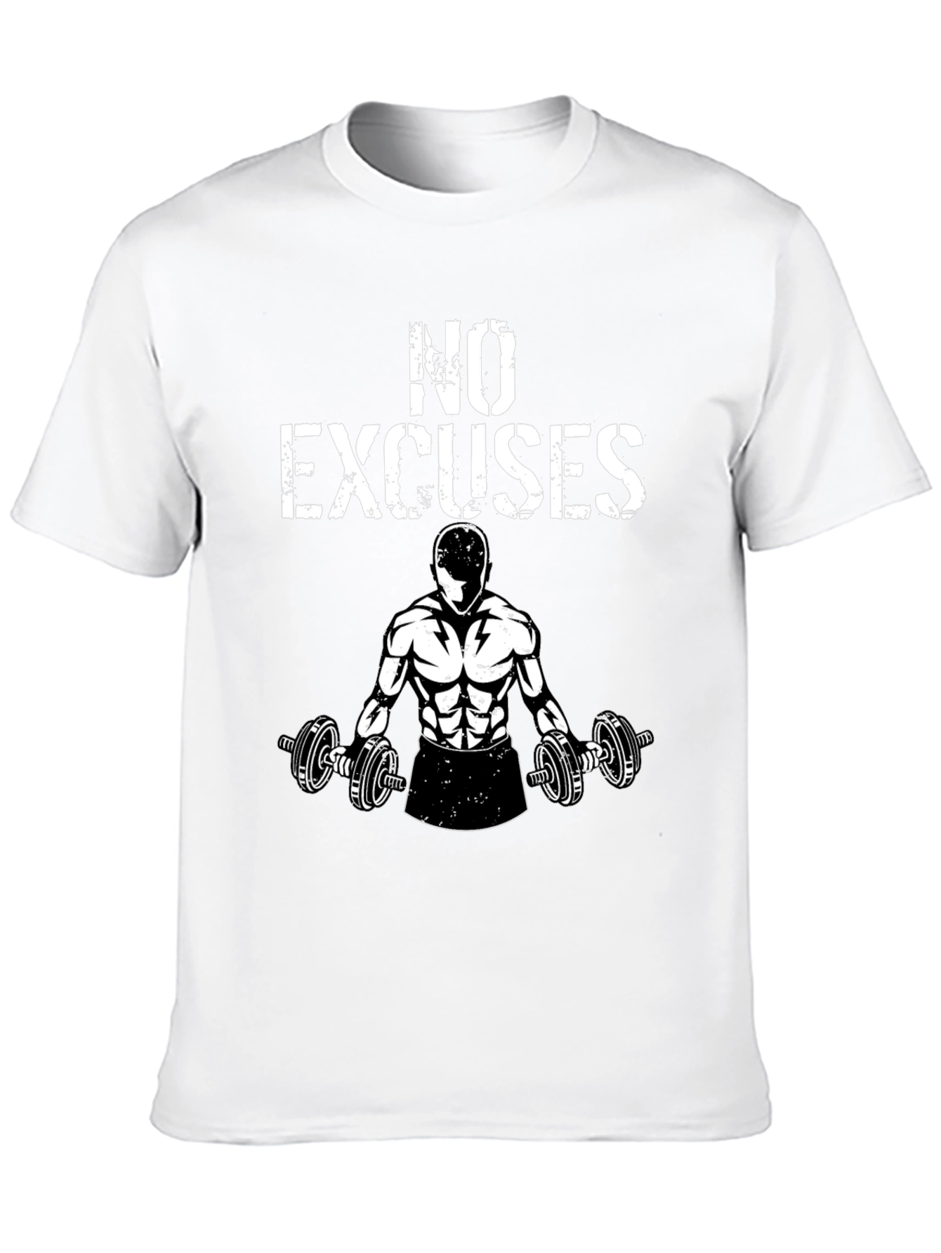 No Excuses Gym T-Shirt - Black Graphic Tee