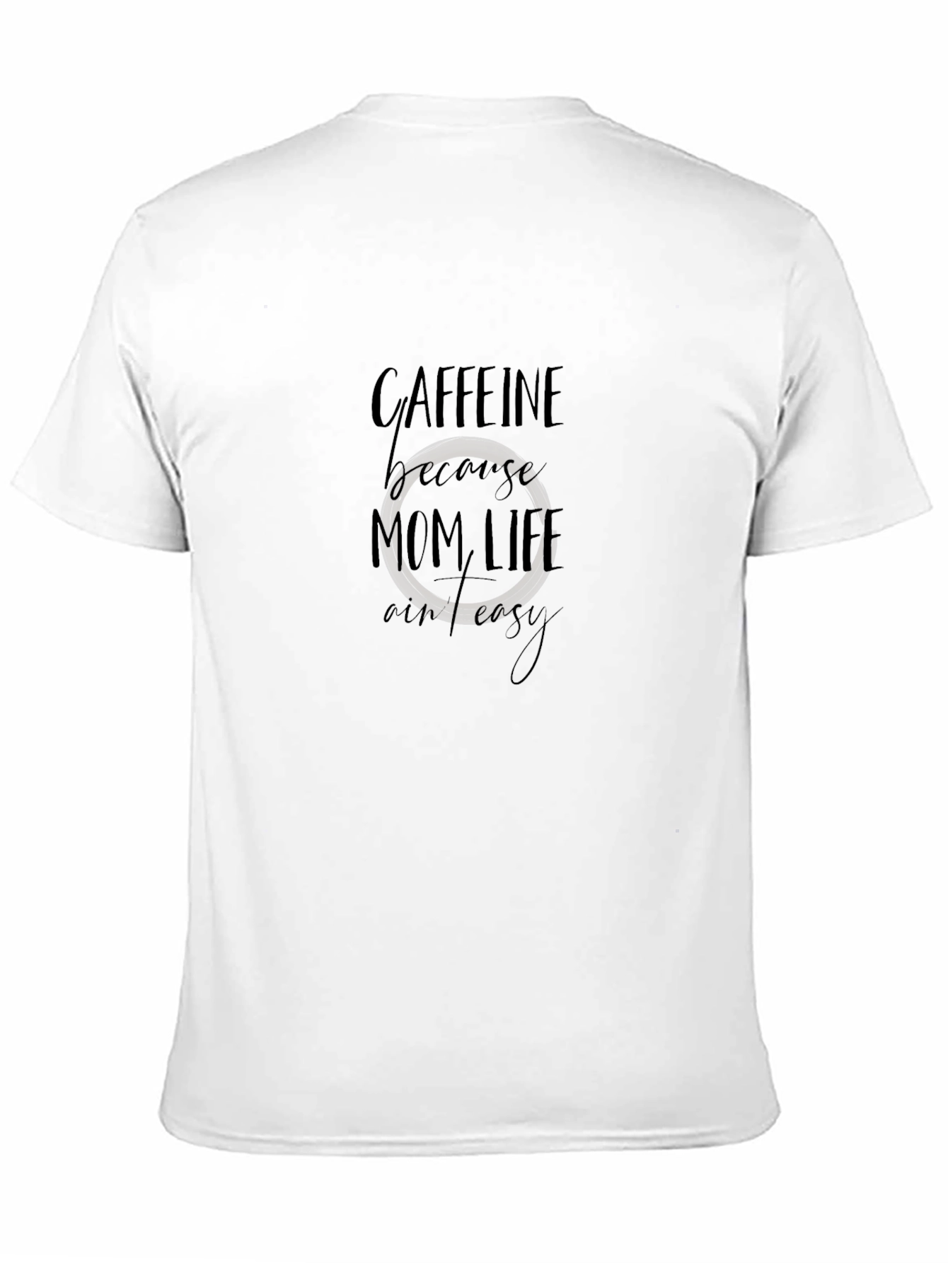 Caffeine Mom Life Graphic T-Shirt - Black