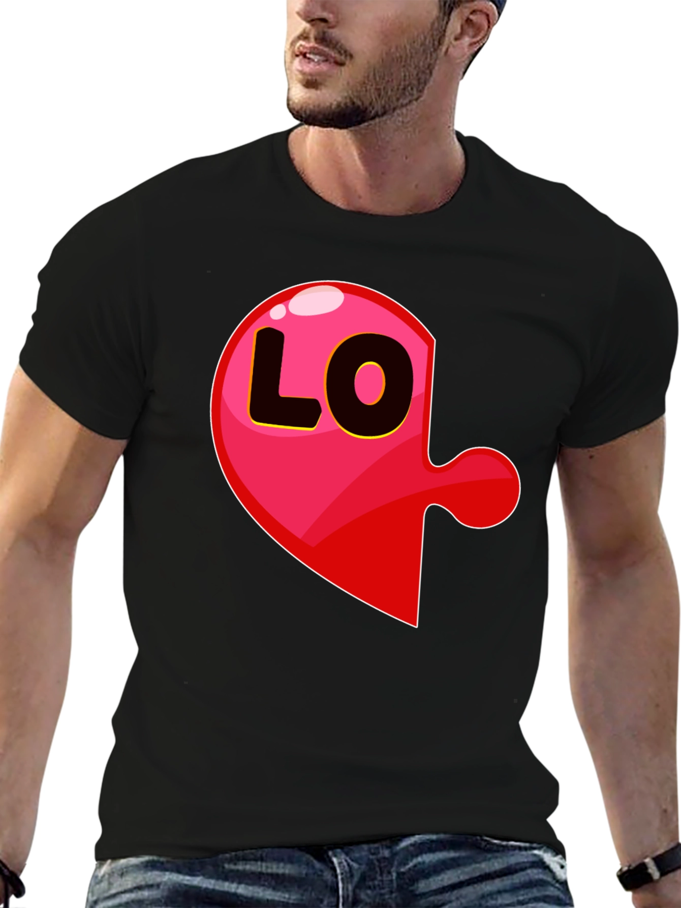 Matching Love Puzzle T-Shirt - Left Piece